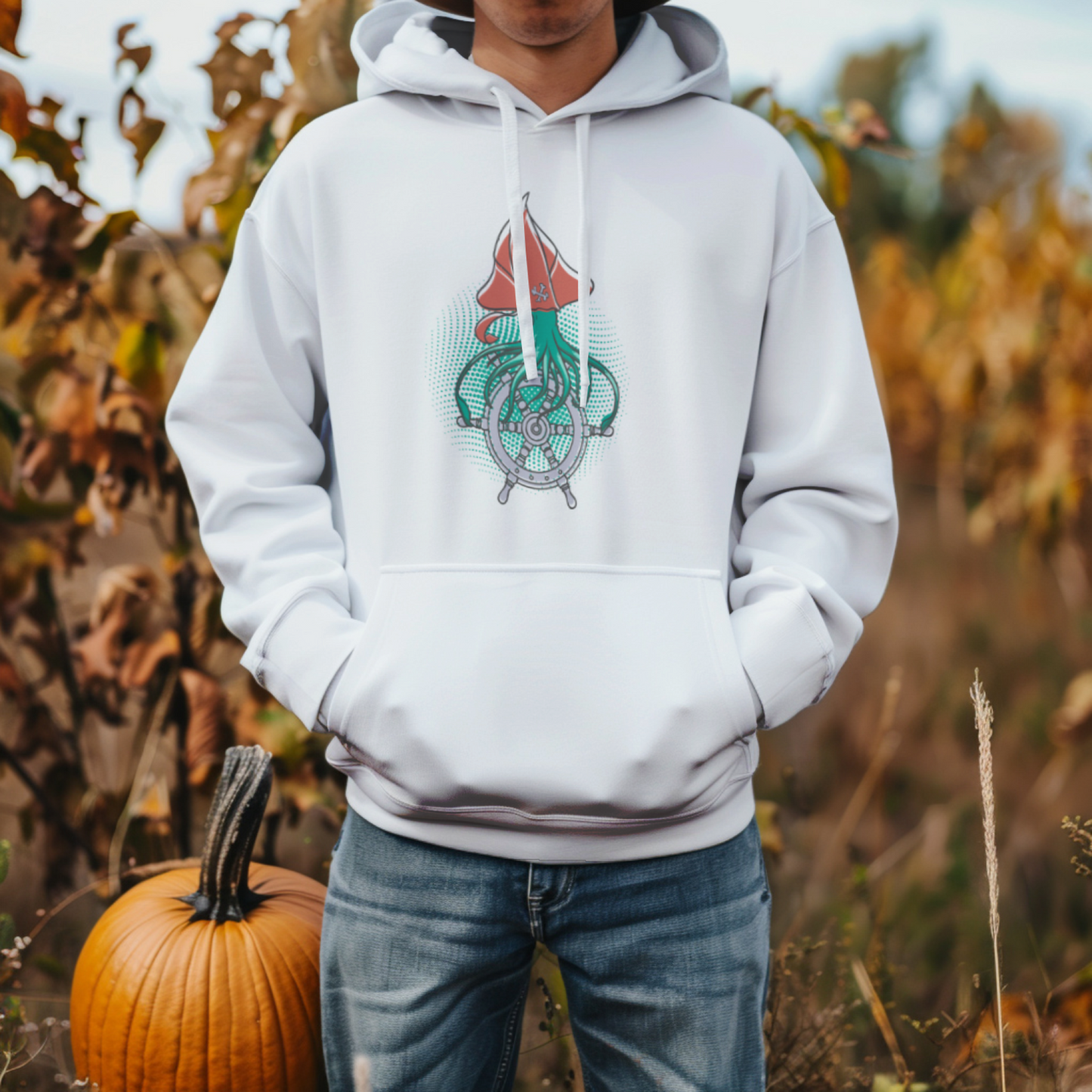Octopus Printed Unisex Hoodie - Casual Koala