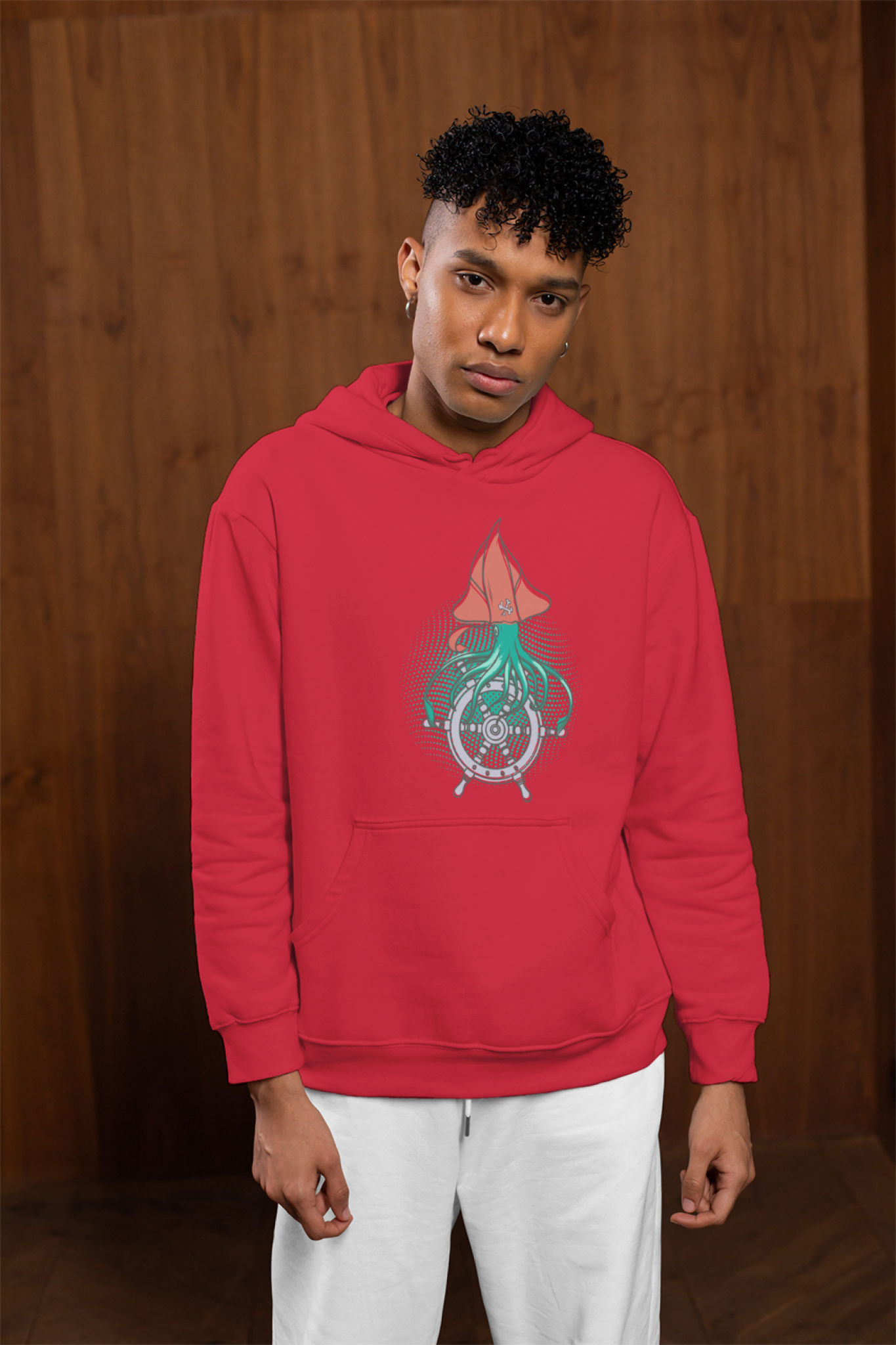 Octopus Printed Unisex Hoodie - Casual Koala