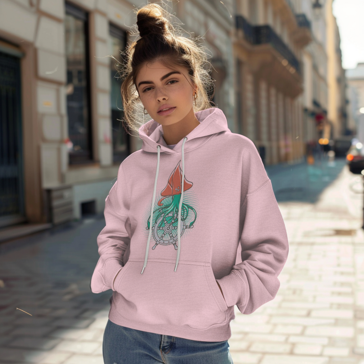 Octopus Printed Unisex Hoodie - Casual Koala