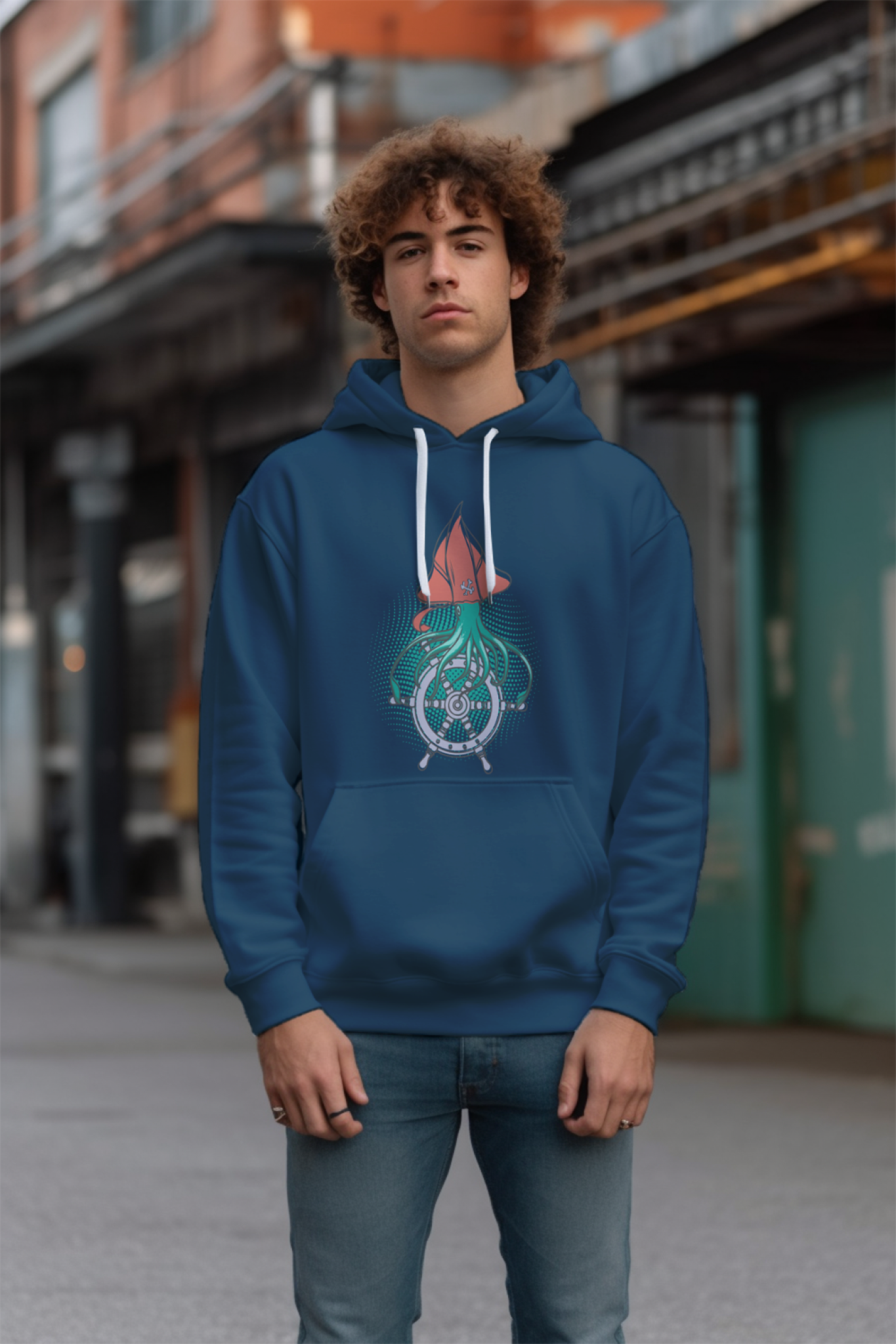 Octopus Printed Unisex Hoodie - Casual Koala