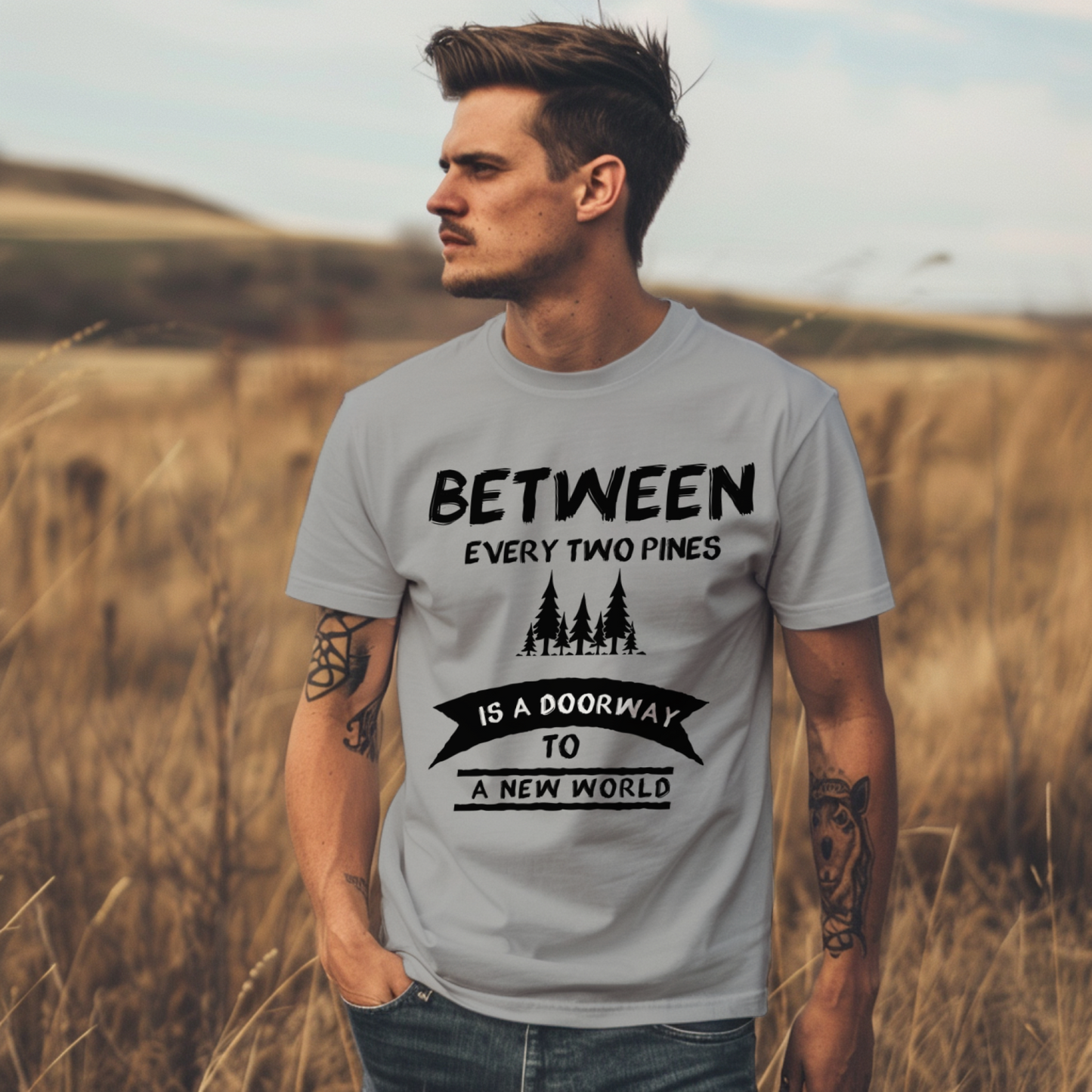 Forest Adventure T-shirt for Men - Casual Koala