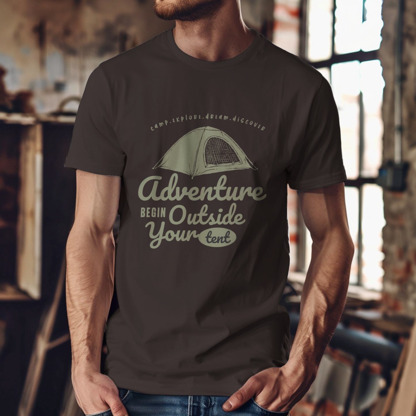 Camping Adventure T-shirt For Men