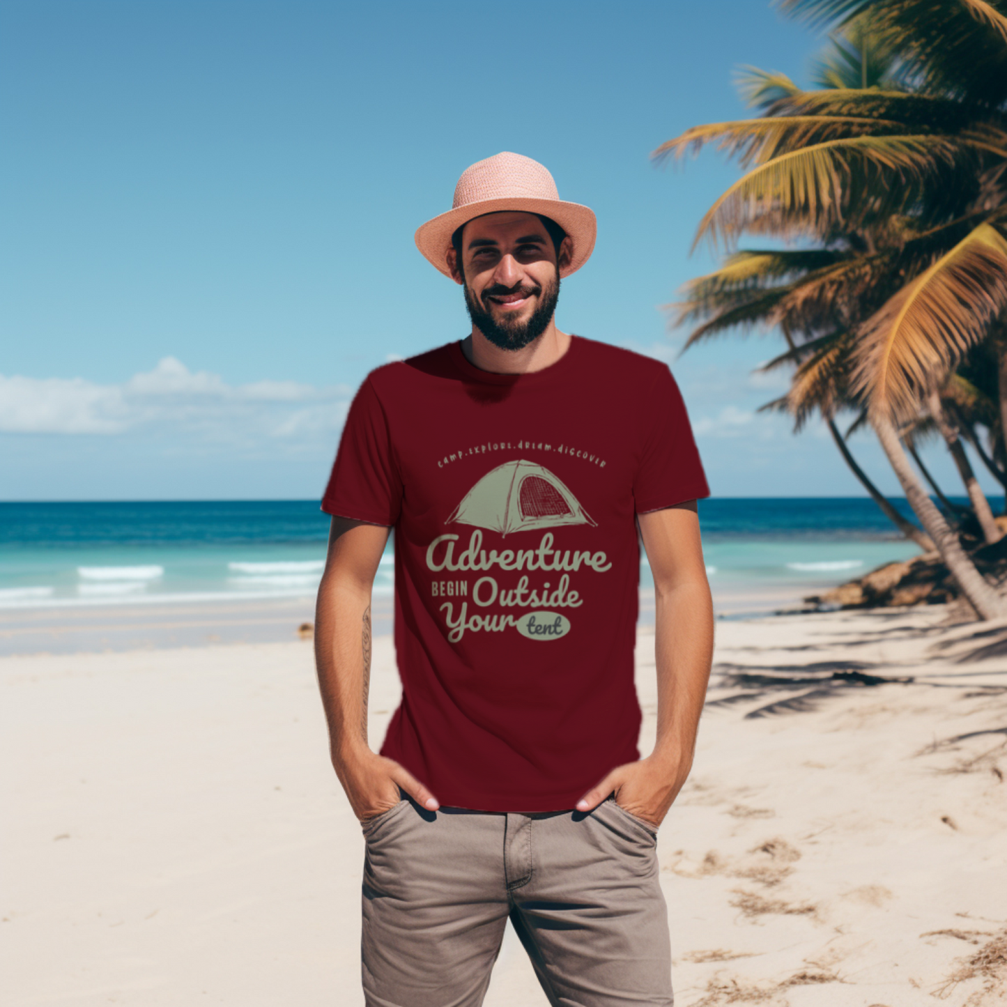 Camping Adventure T-shirt For Men