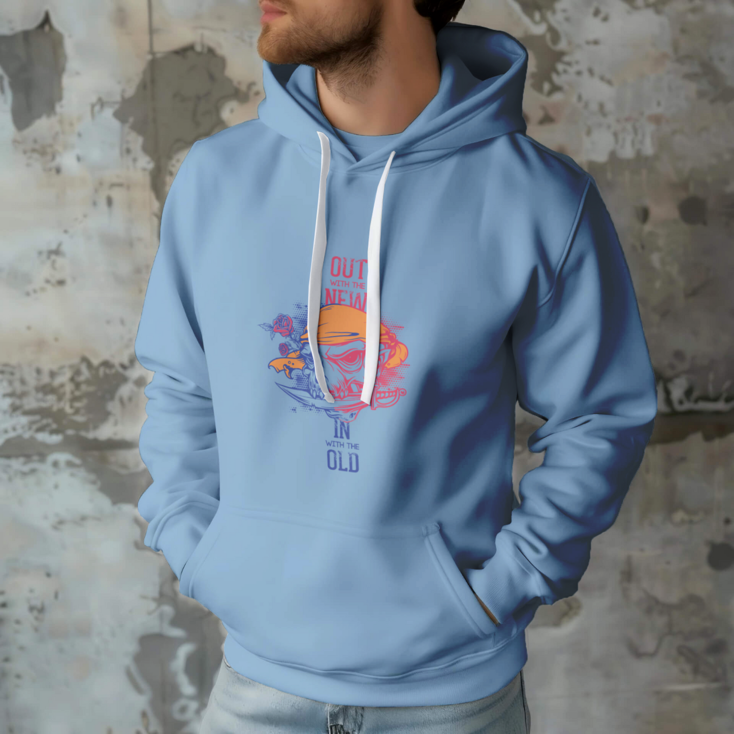 Pirate skull Printed Unisex Hoodie - Casual Koala