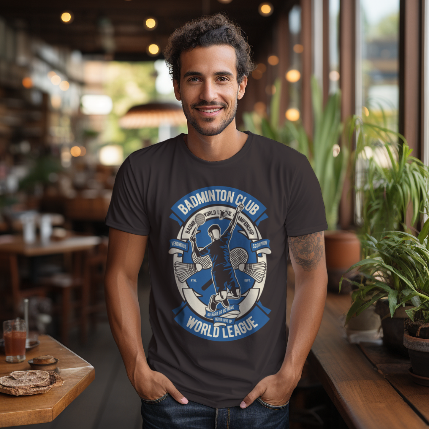Casual Koala - Badminton T-shirt for Men