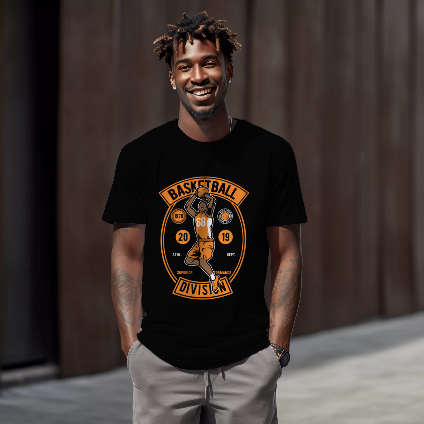 Regular Fit Men's Basketball T-shirt