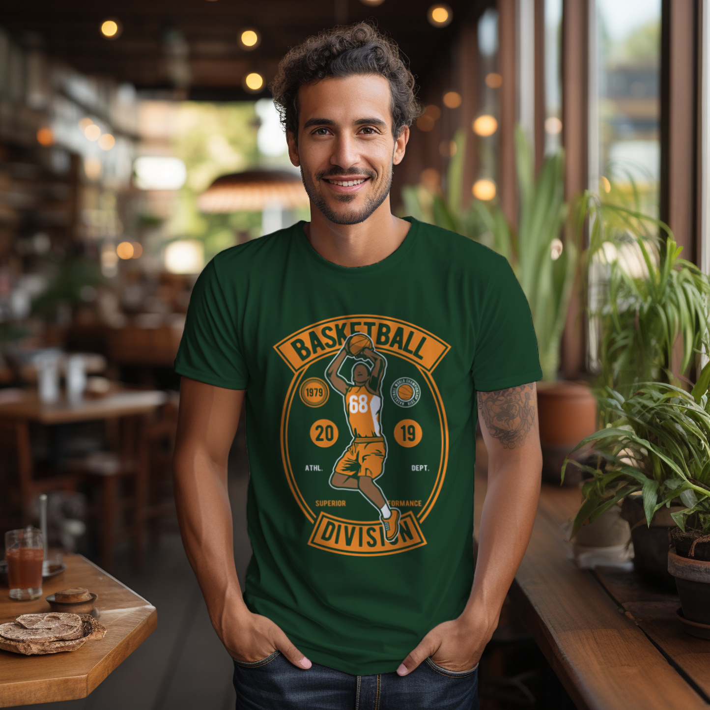 Regular Fit Men's Basketball T-shirt
