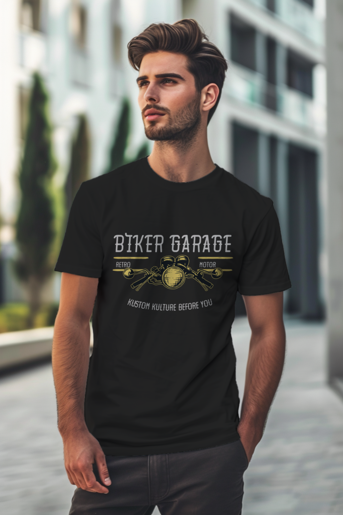 Biker T-shirt for Men