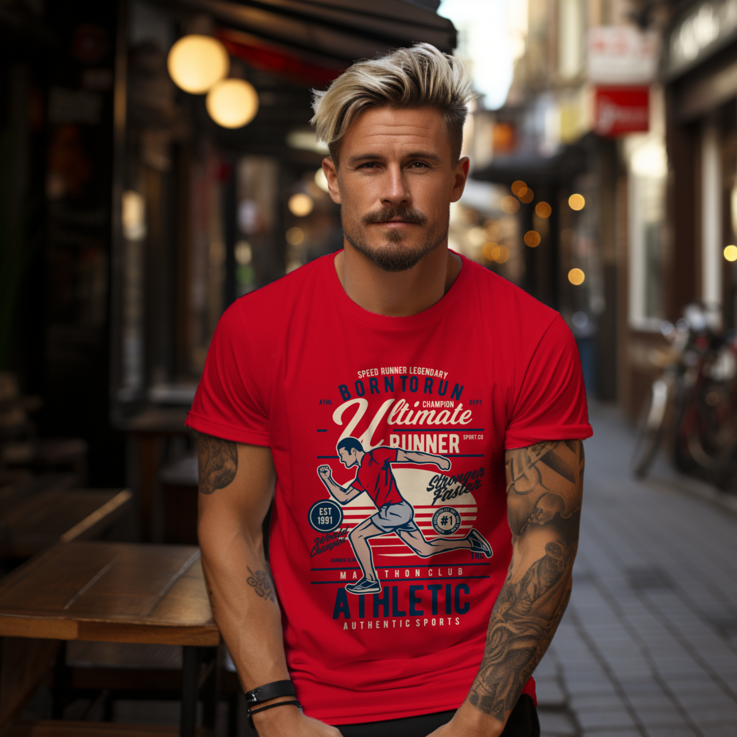 Born To Run - Running T-shirt for Men