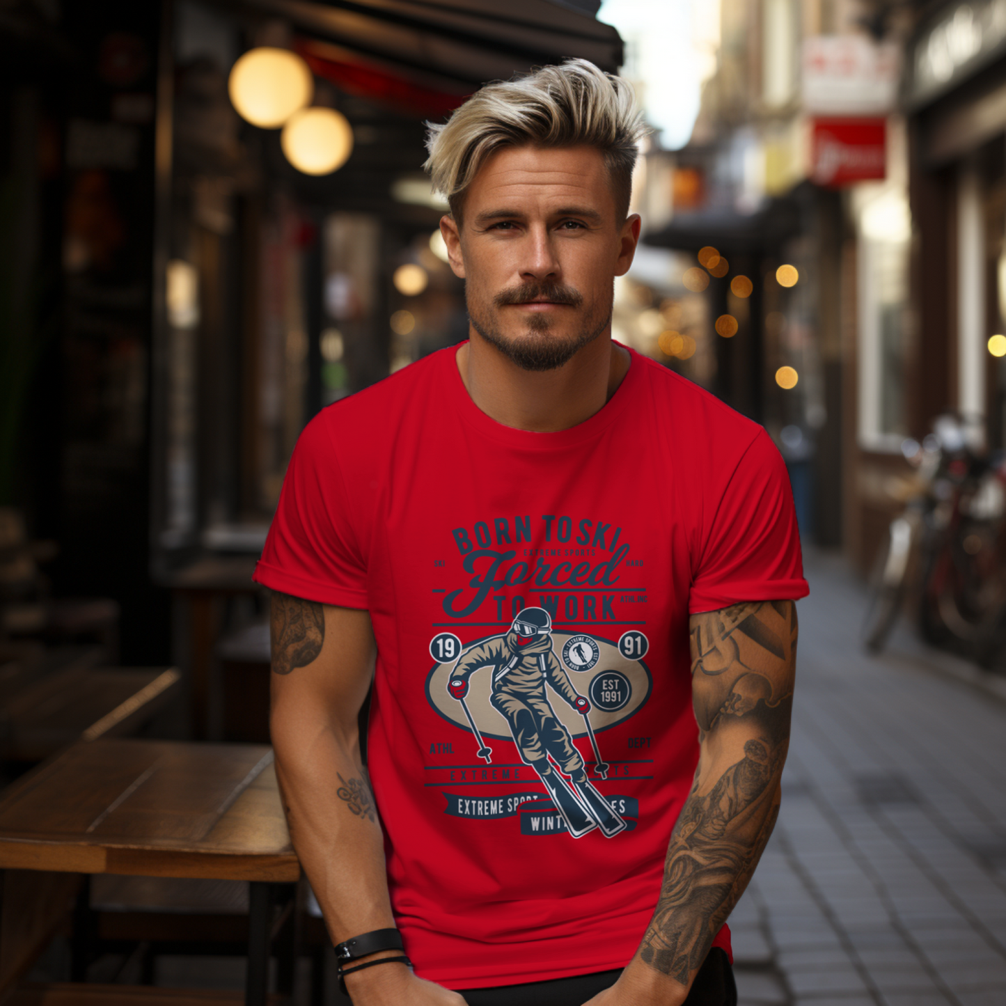 Born To Ski T-shirt for Men