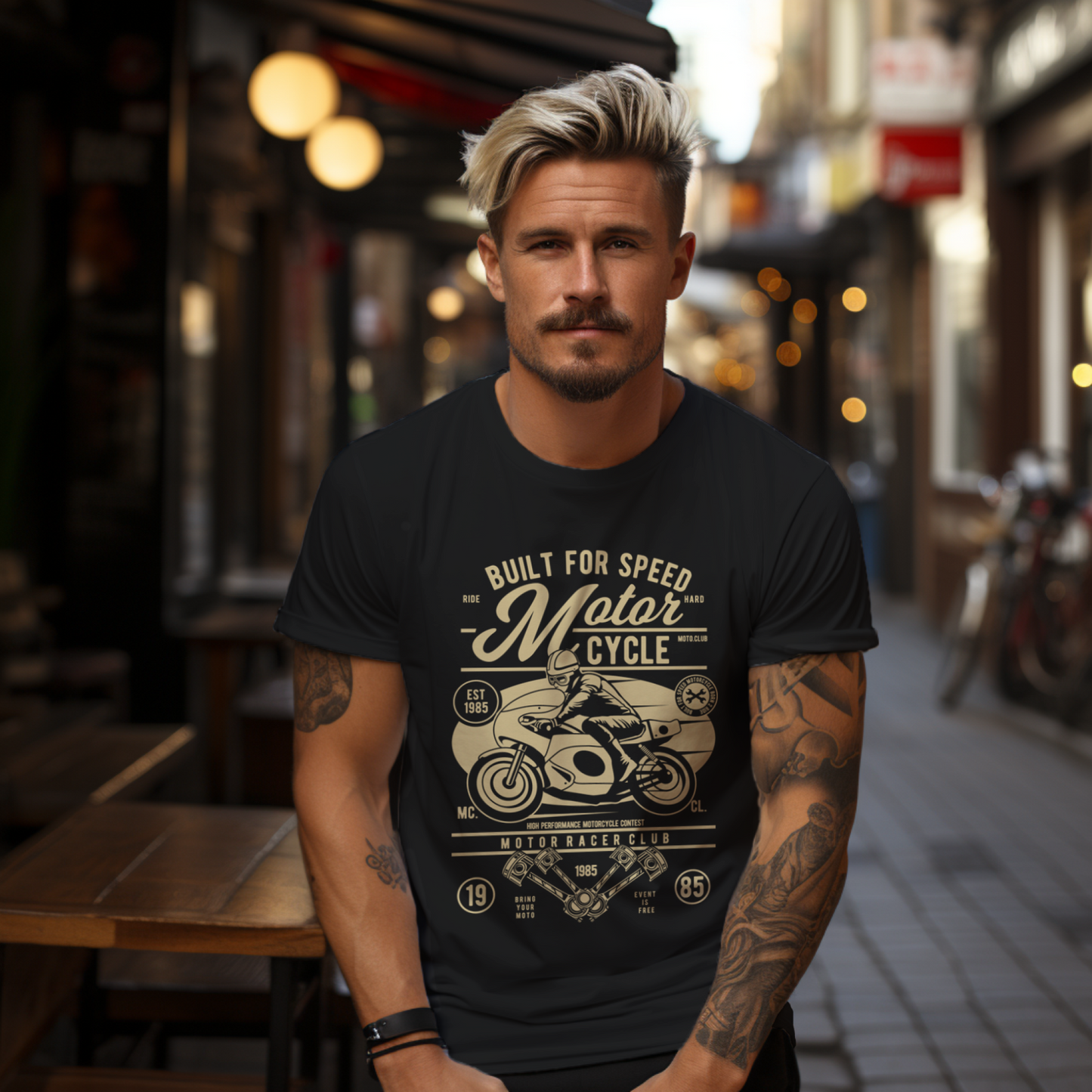 Built for Speed Biker T-shit for Men