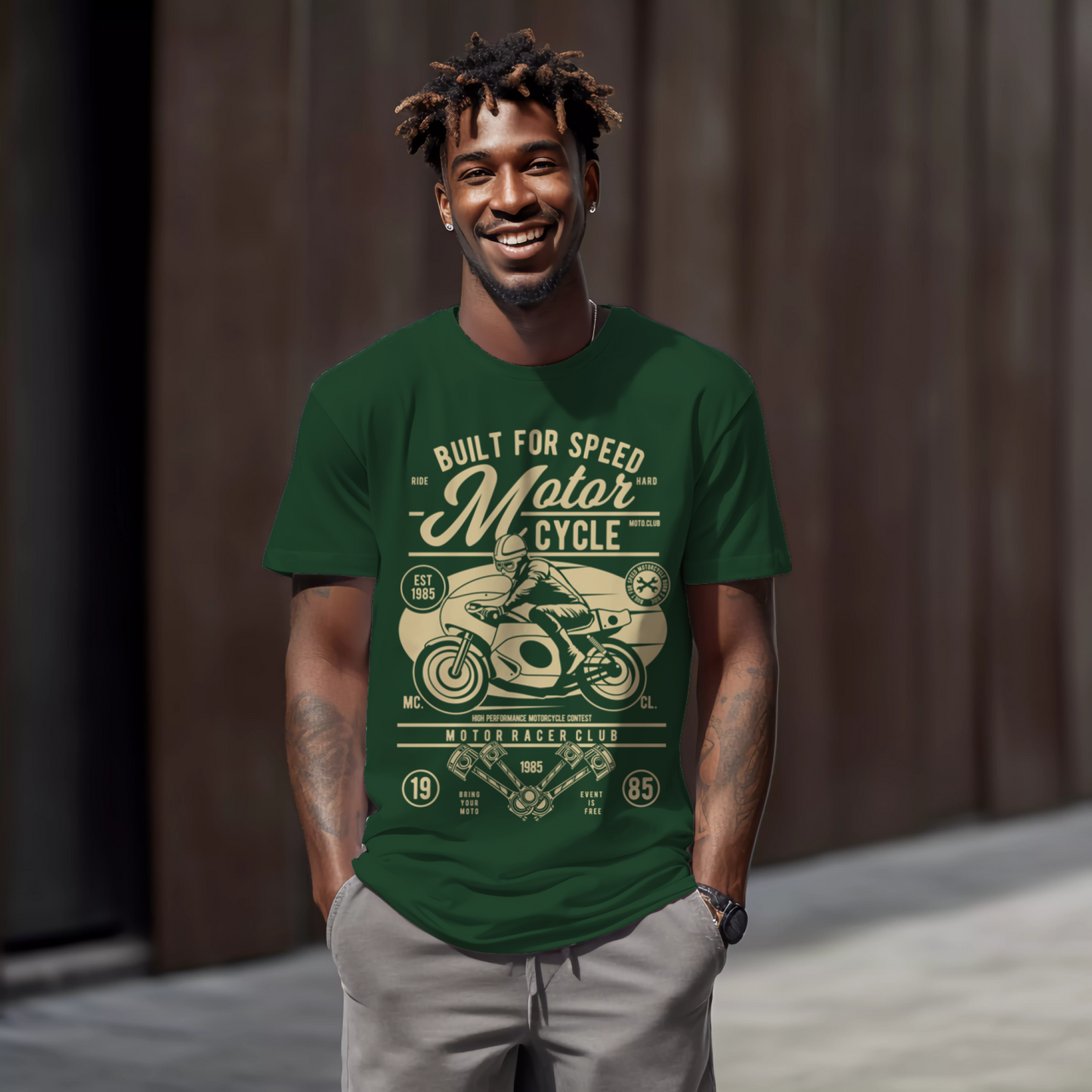 Built for Speed Biker T-shit for Men