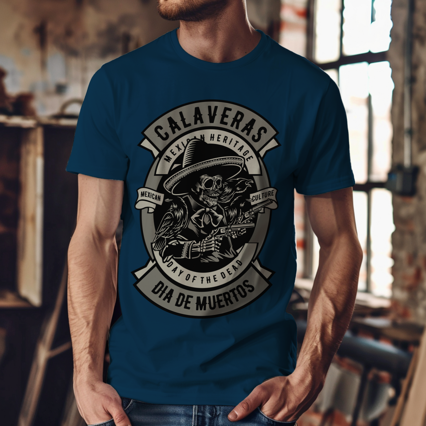 Calavera Skull T-shirt for Men
