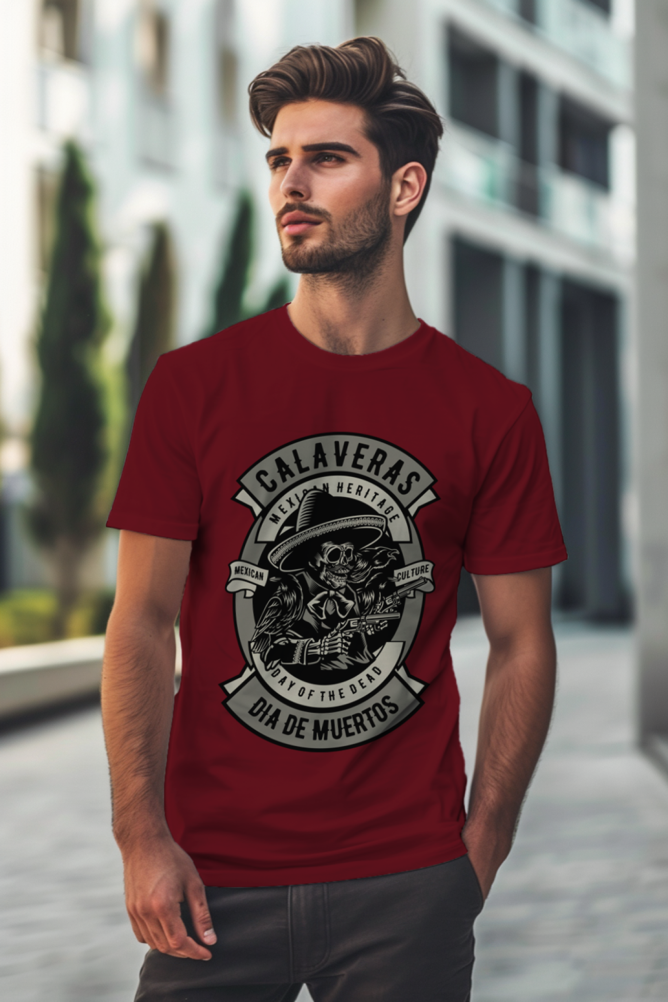 Calavera Skull T-shirt for Men