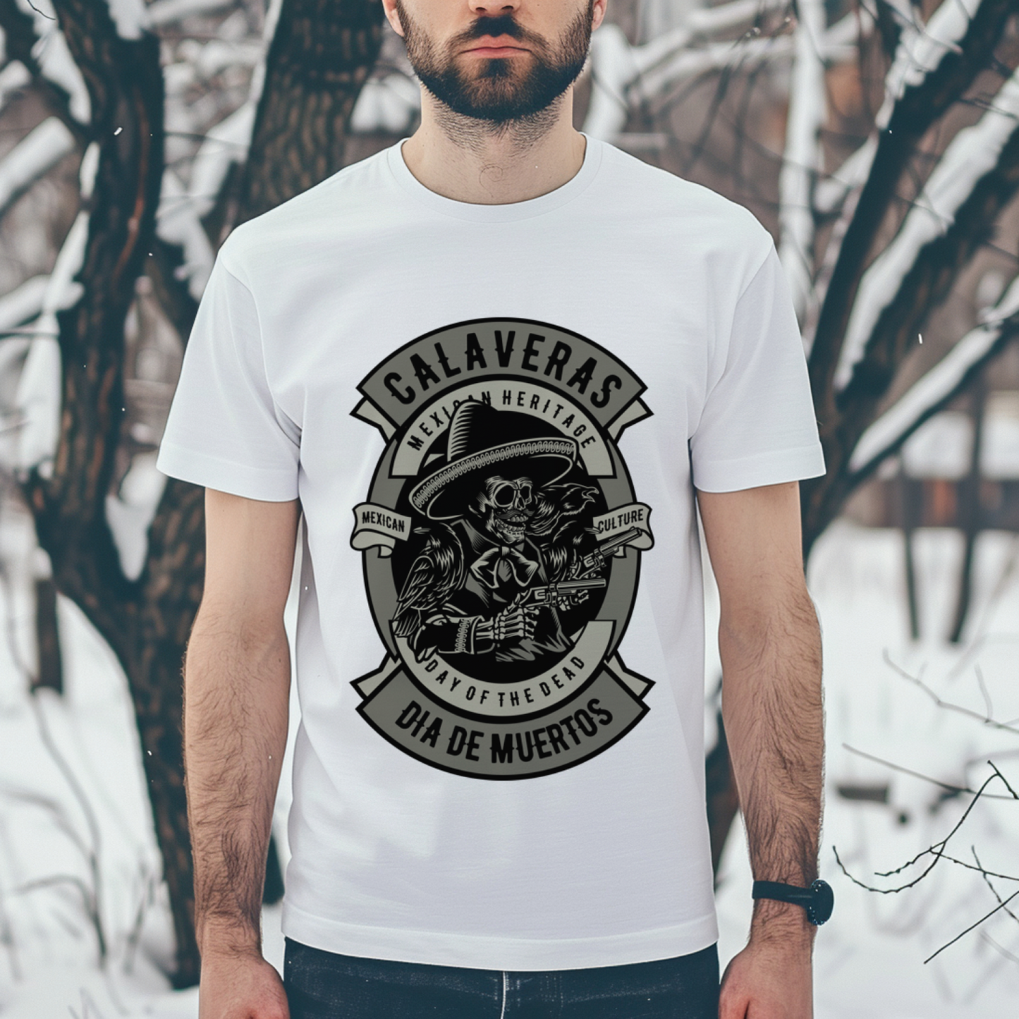 Calavera Skull T-shirt for Men