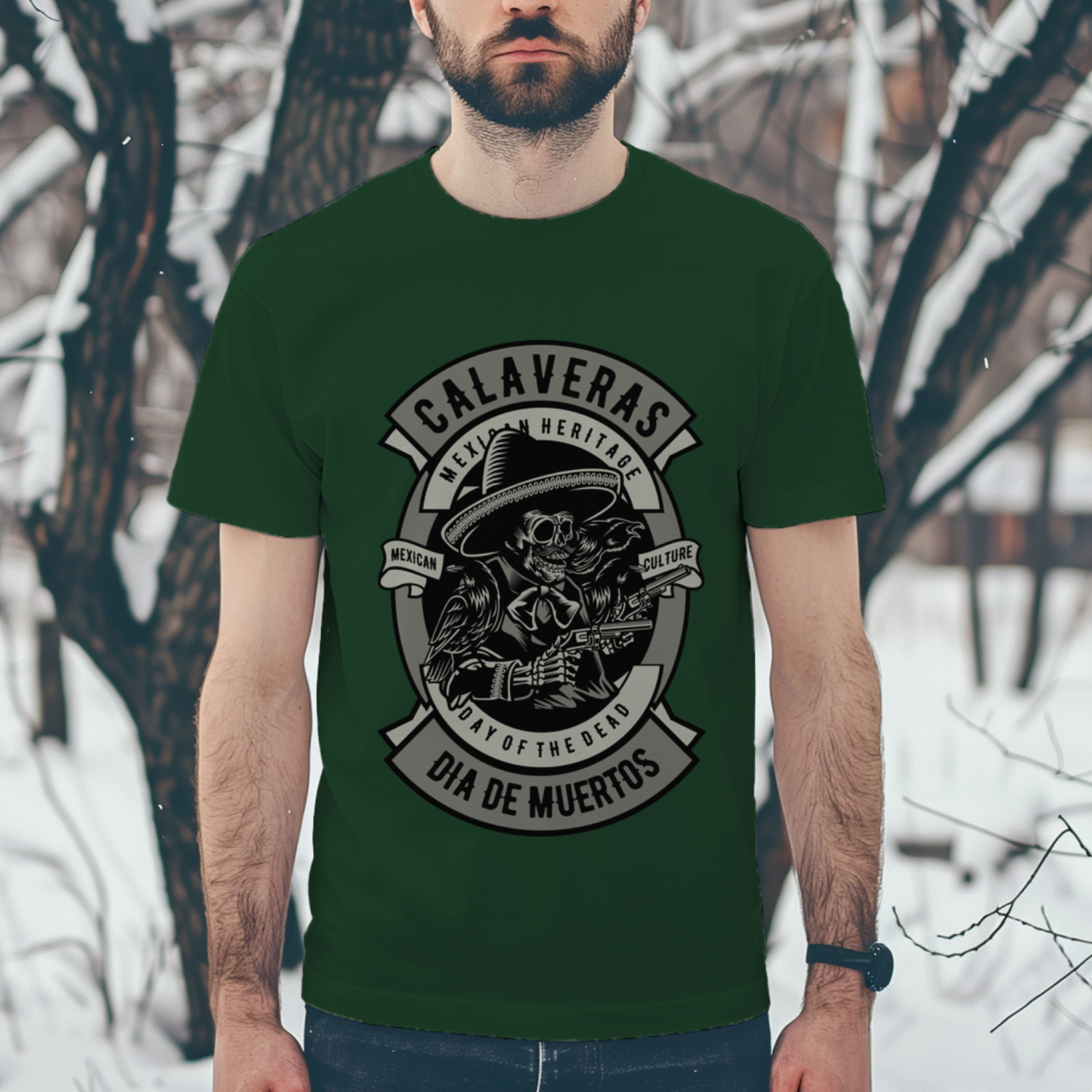 Calavera Skull T-shirt for Men