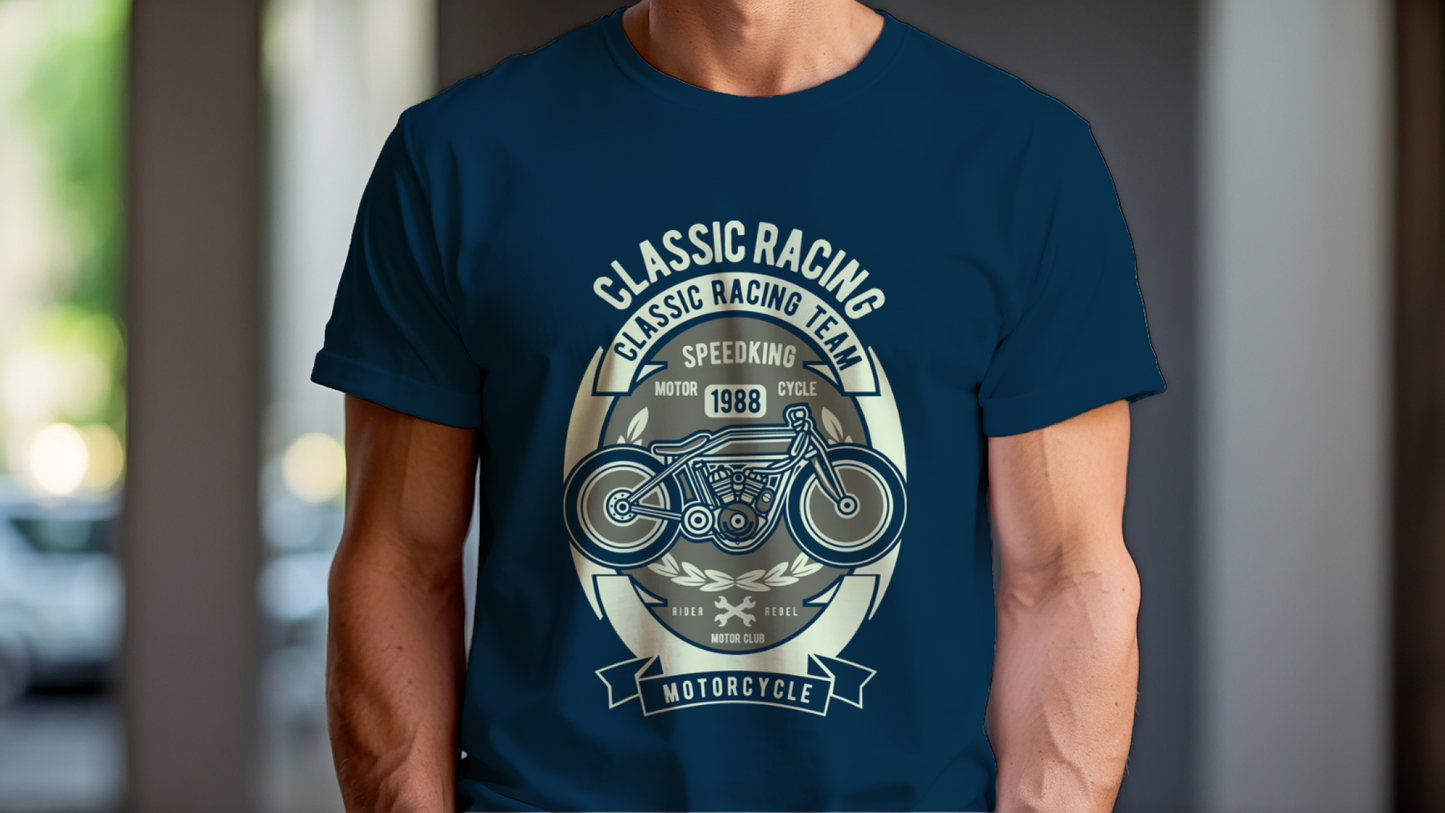 Motorcycle Classic Racing Team t-Shirt For Men