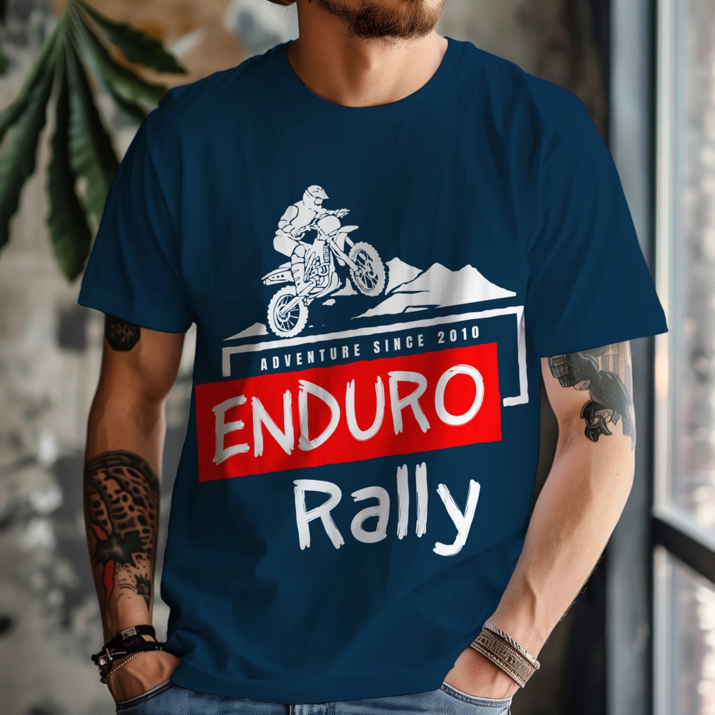 Enduro Rally Biker T-shirt for Men
