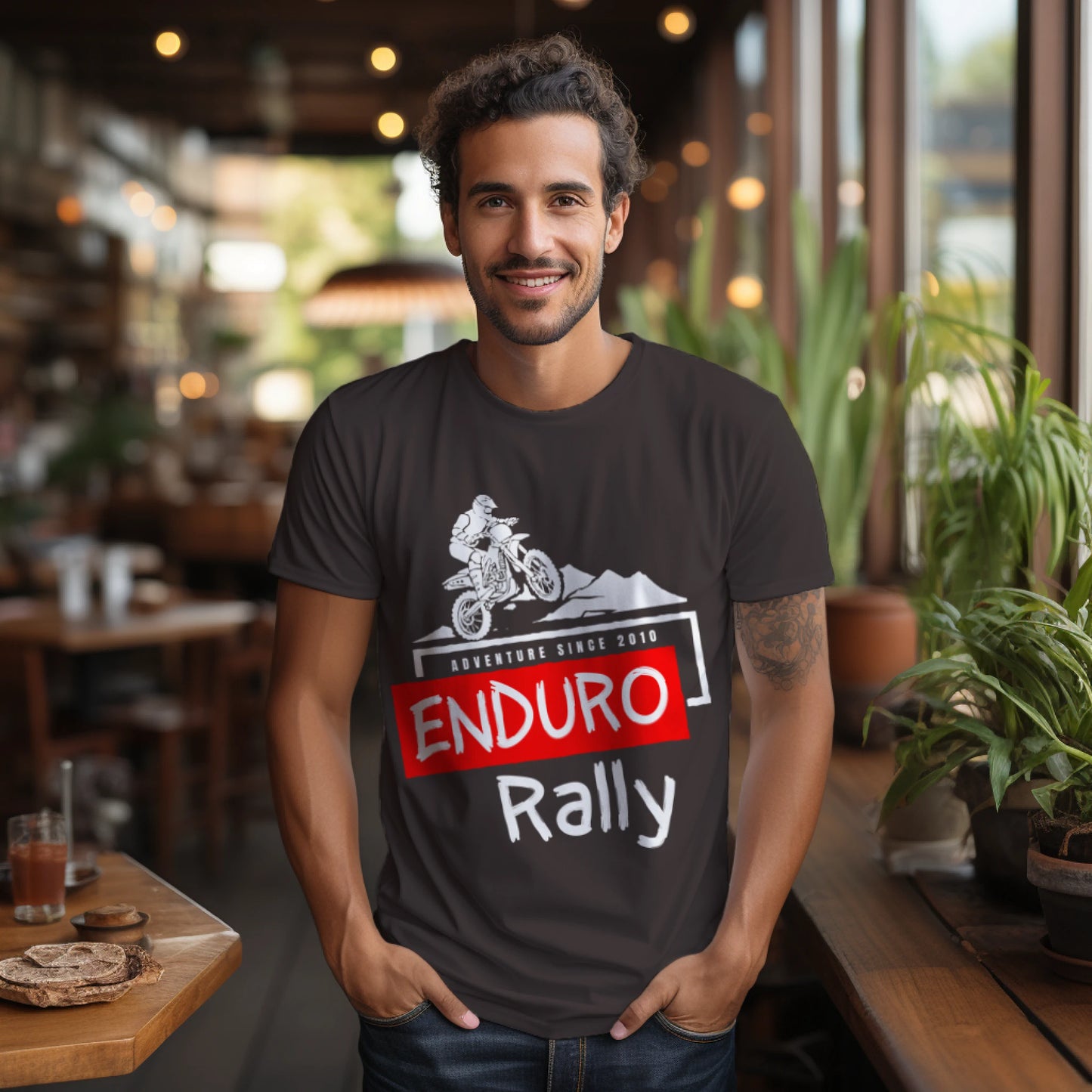 Enduro Rally Biker T-shirt for Men