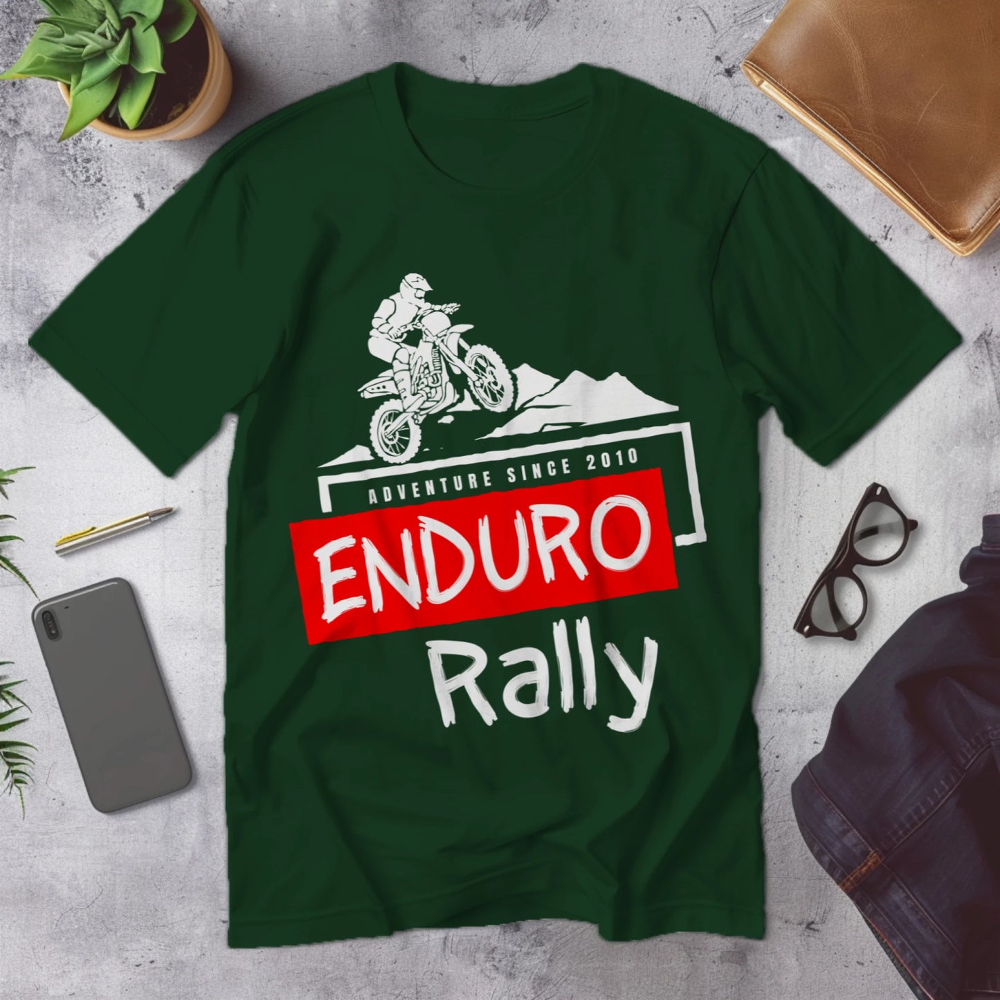 Enduro Rally Biker T-shirt for Men