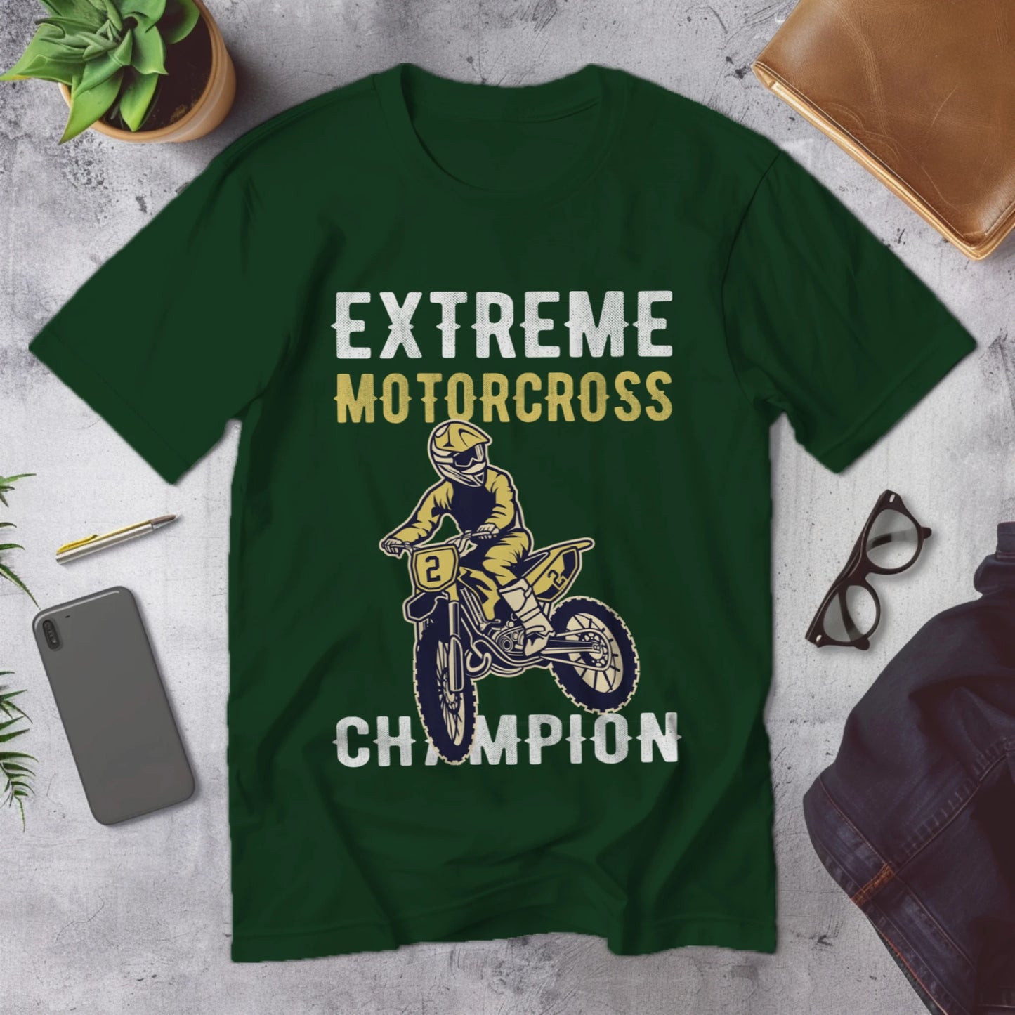 Regular Fit Extreme Motocross T-shirt for Men