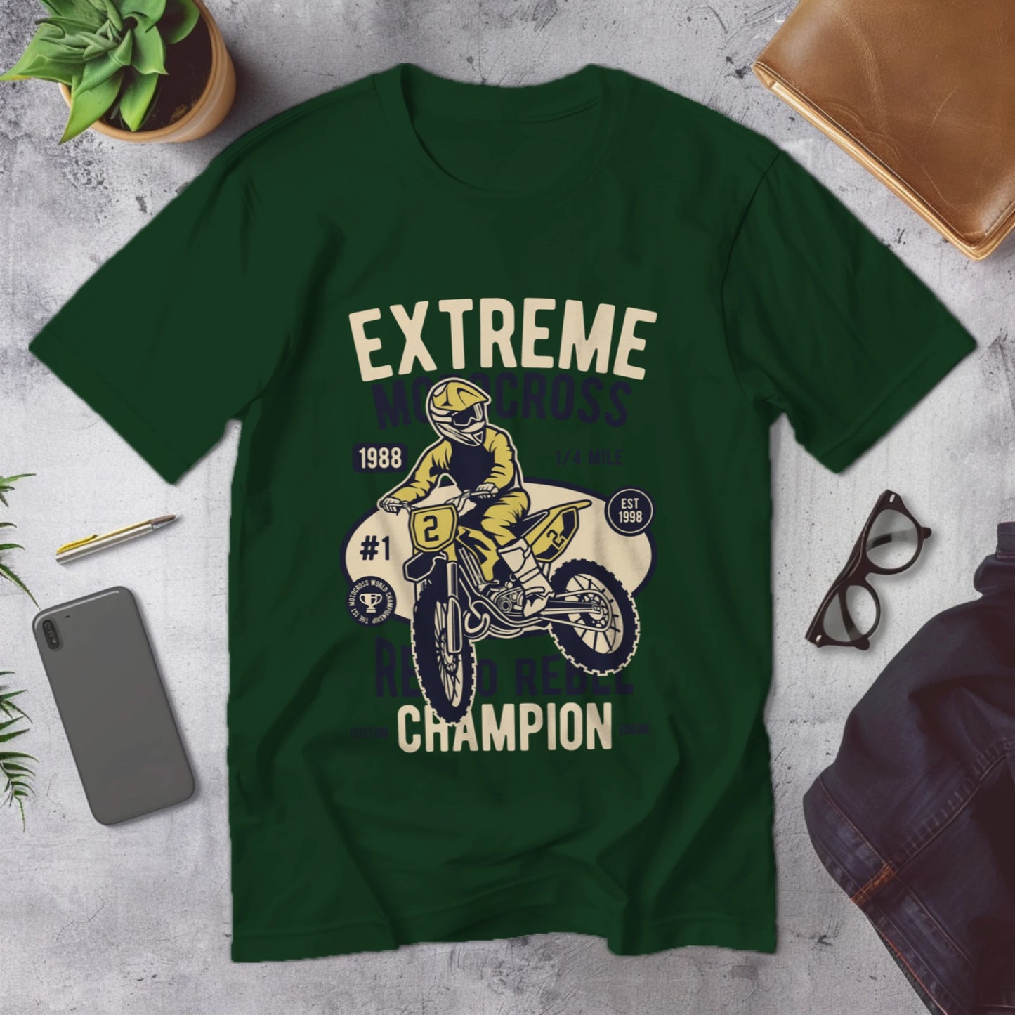 Regular Fit Biker T-shirt for Men