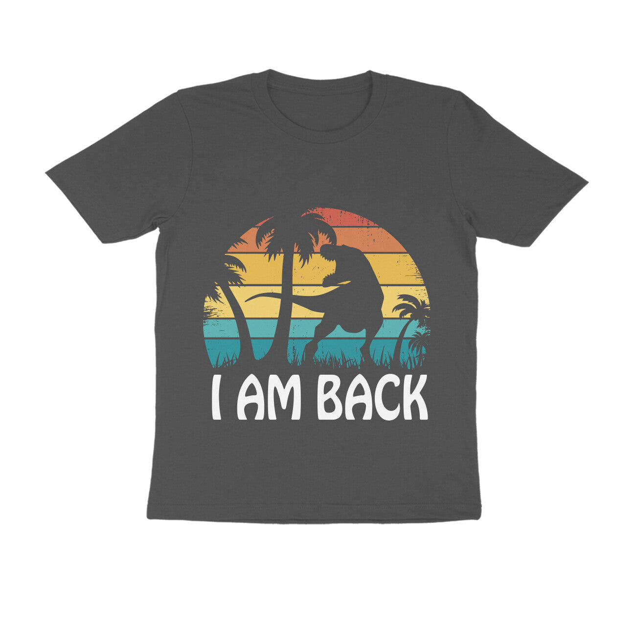I am Back Dinosaur Printed T-shirt for Men