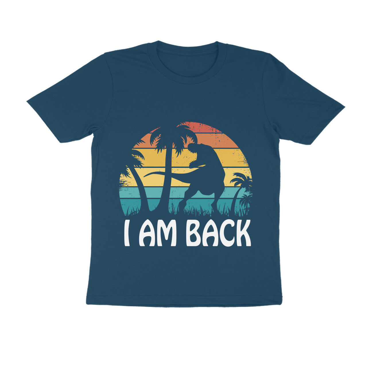 I am Back Dinosaur Printed T-shirt for Men