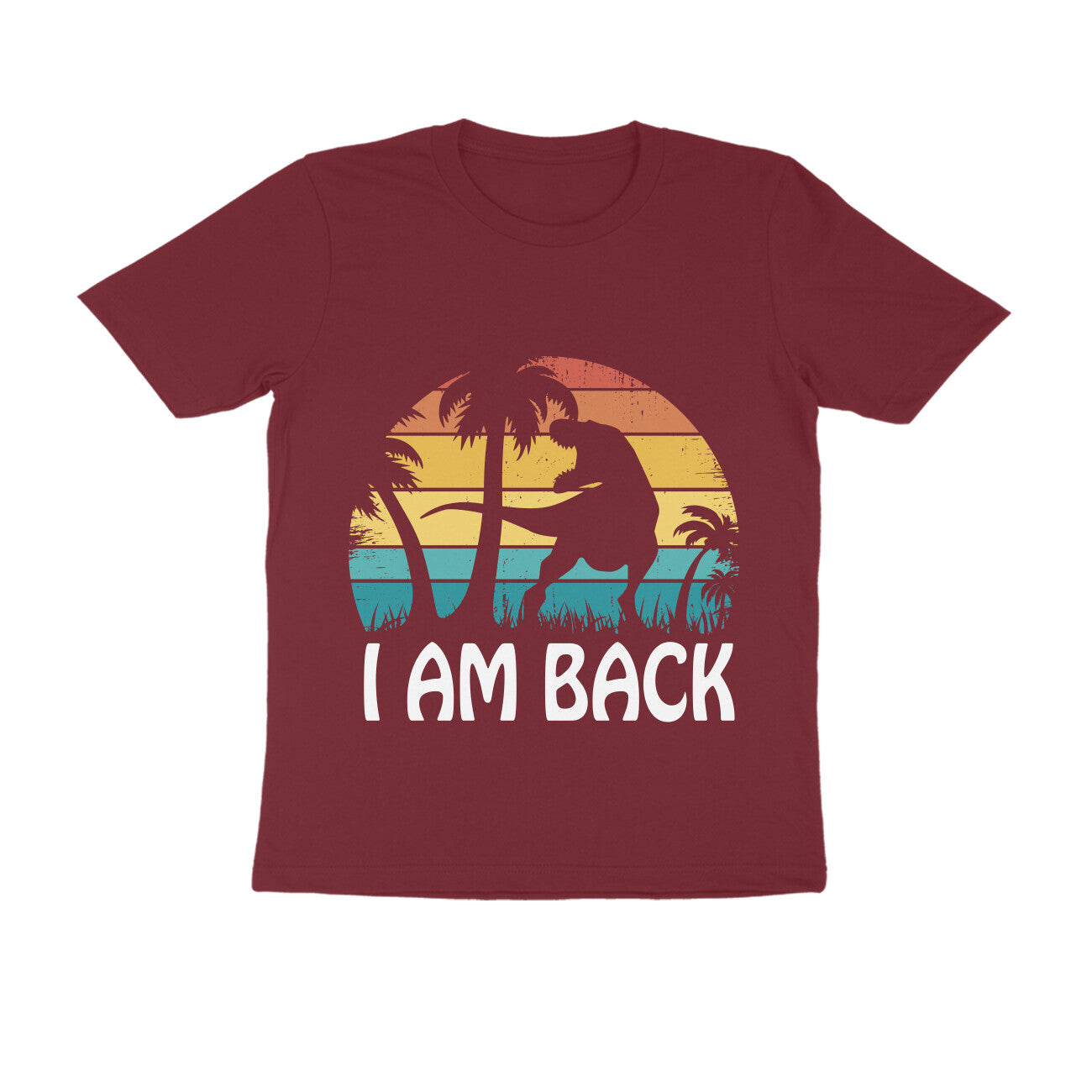 I am Back Dinosaur Printed T-shirt for Men