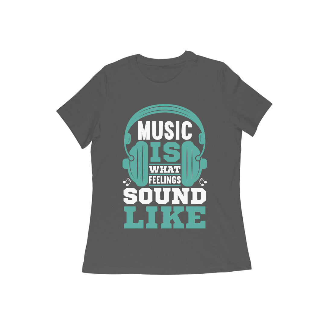 Half Sleeve Music T-Shirt For Women