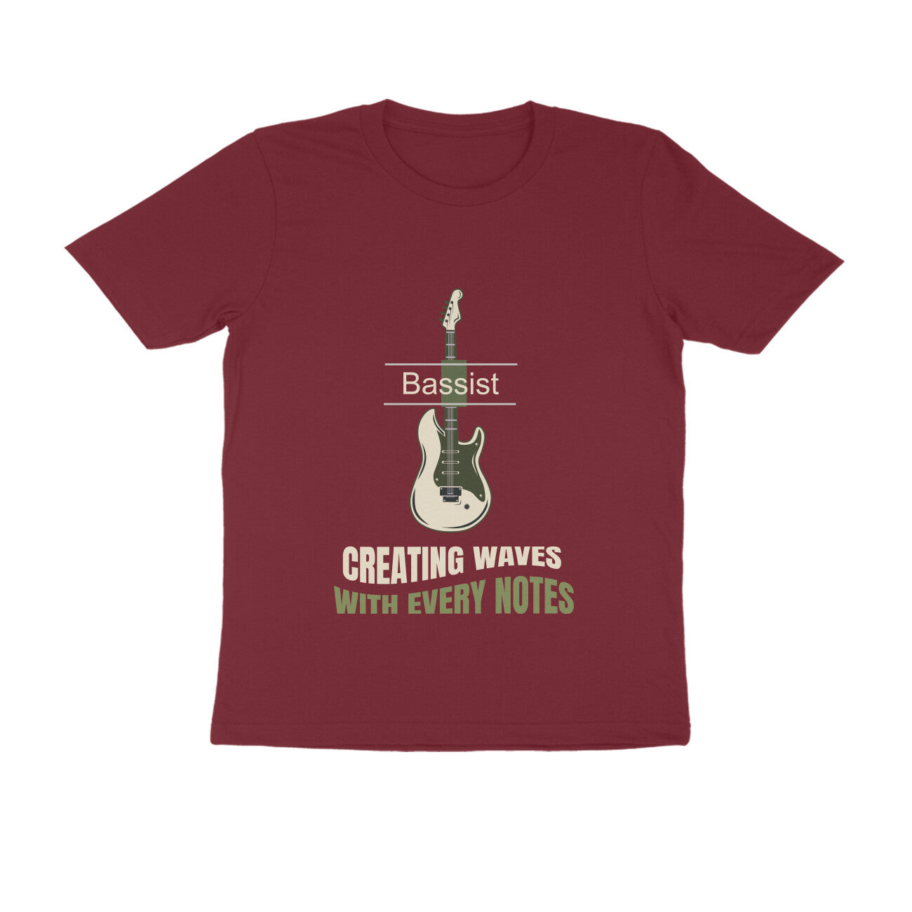 Bass Guitar Printed T-Shirt for Men