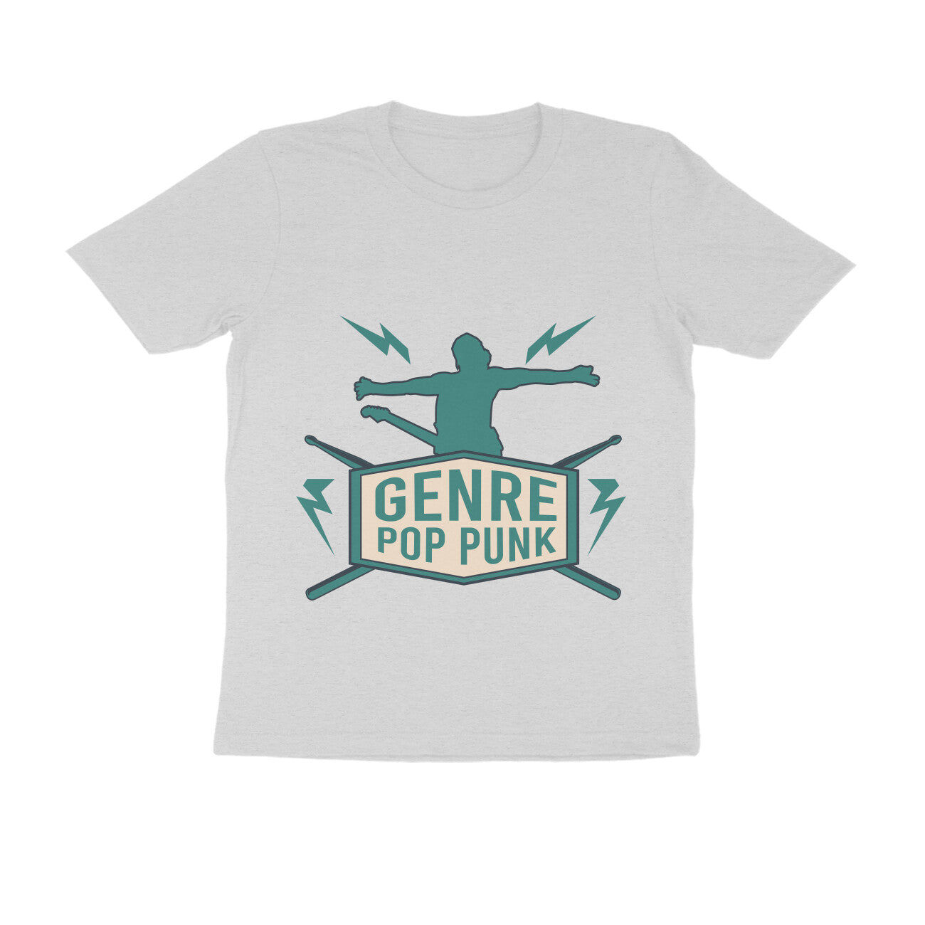Round Neck Pop Punk Printed T-shirt for Men