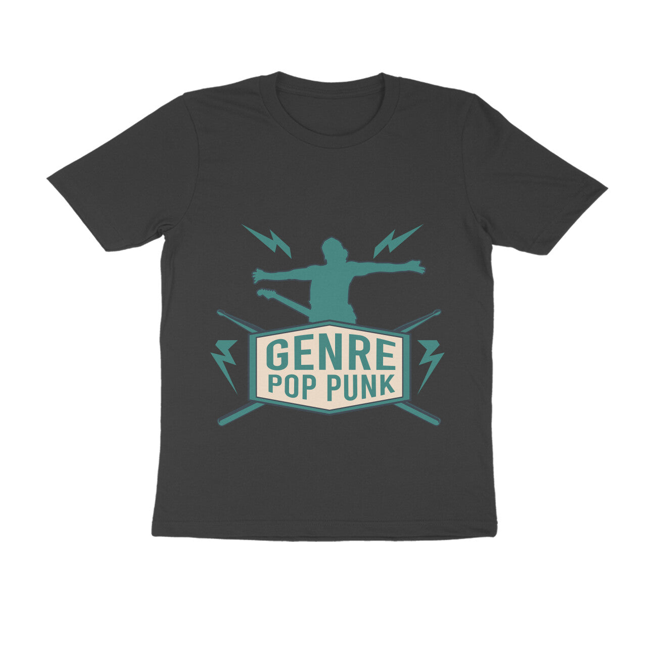 Round Neck Pop Punk Printed T-shirt for Men
