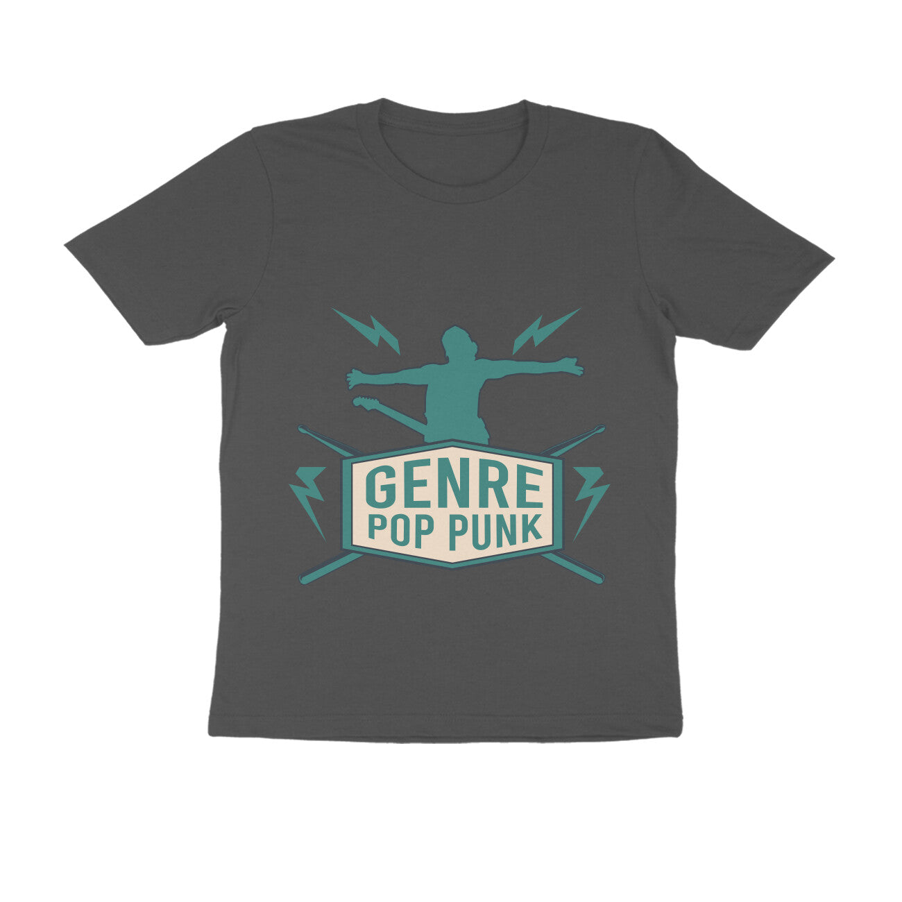 Round Neck Pop Punk Printed T-shirt for Men