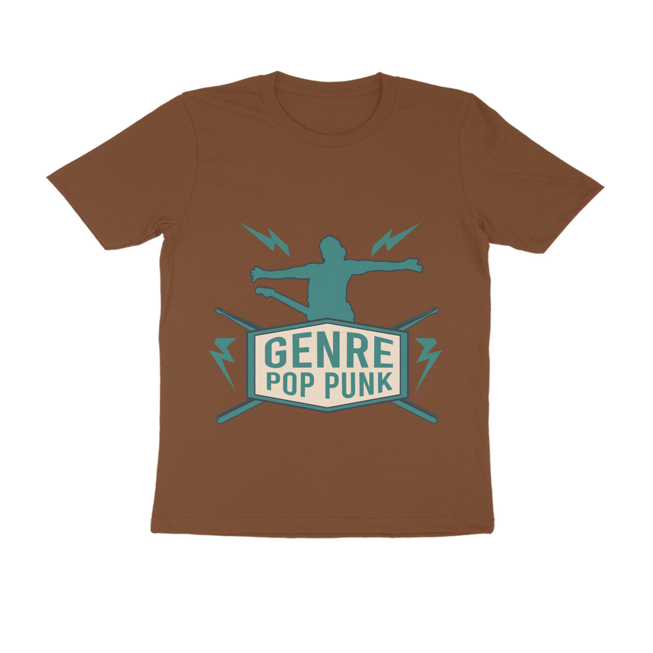 Round Neck Pop Punk Printed T-shirt for Men