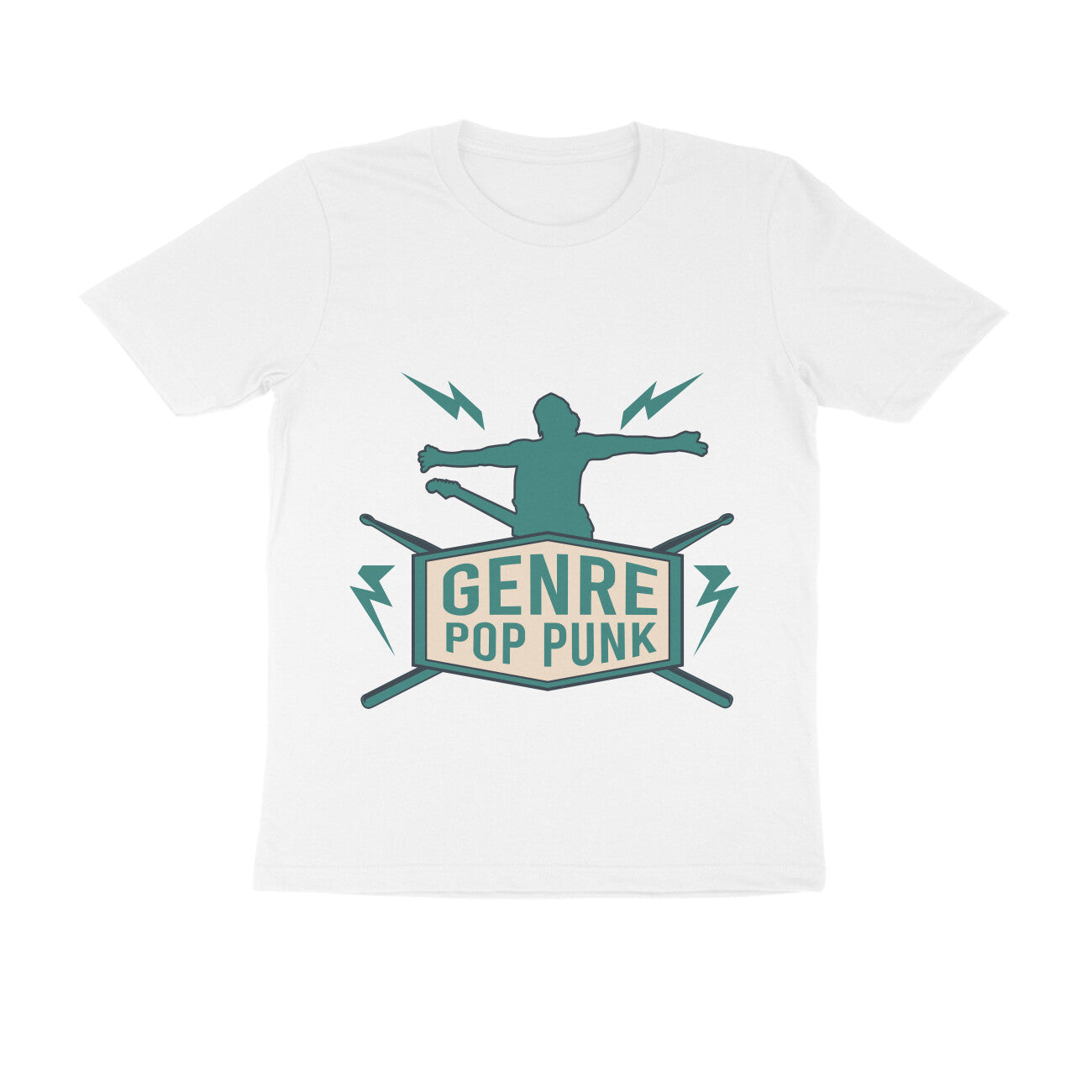 Round Neck Pop Punk Printed T-shirt for Men