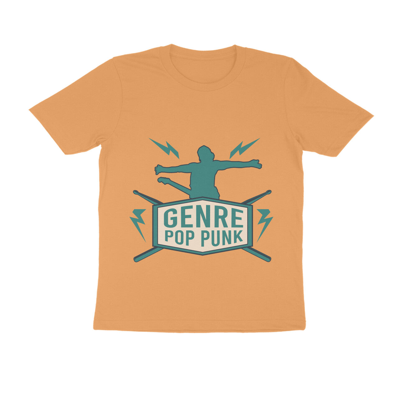 Round Neck Pop Punk Printed T-shirt for Men
