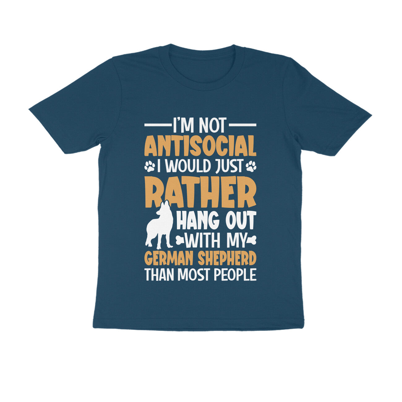 Hang Out with German Shepherd T-shirt for Men