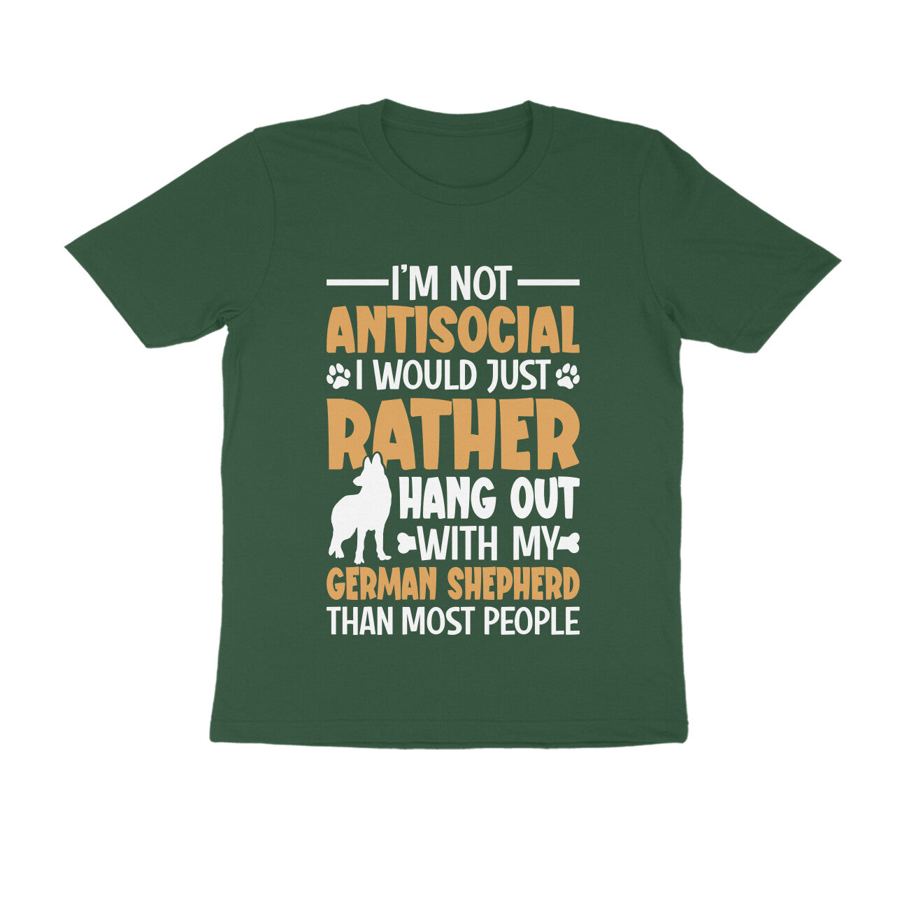 Hang Out with German Shepherd T-shirt for Men