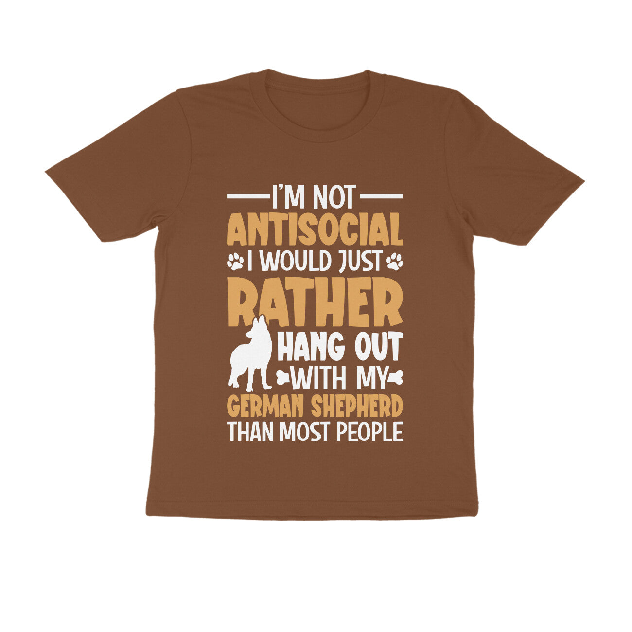 Hang Out with German Shepherd T-shirt for Men
