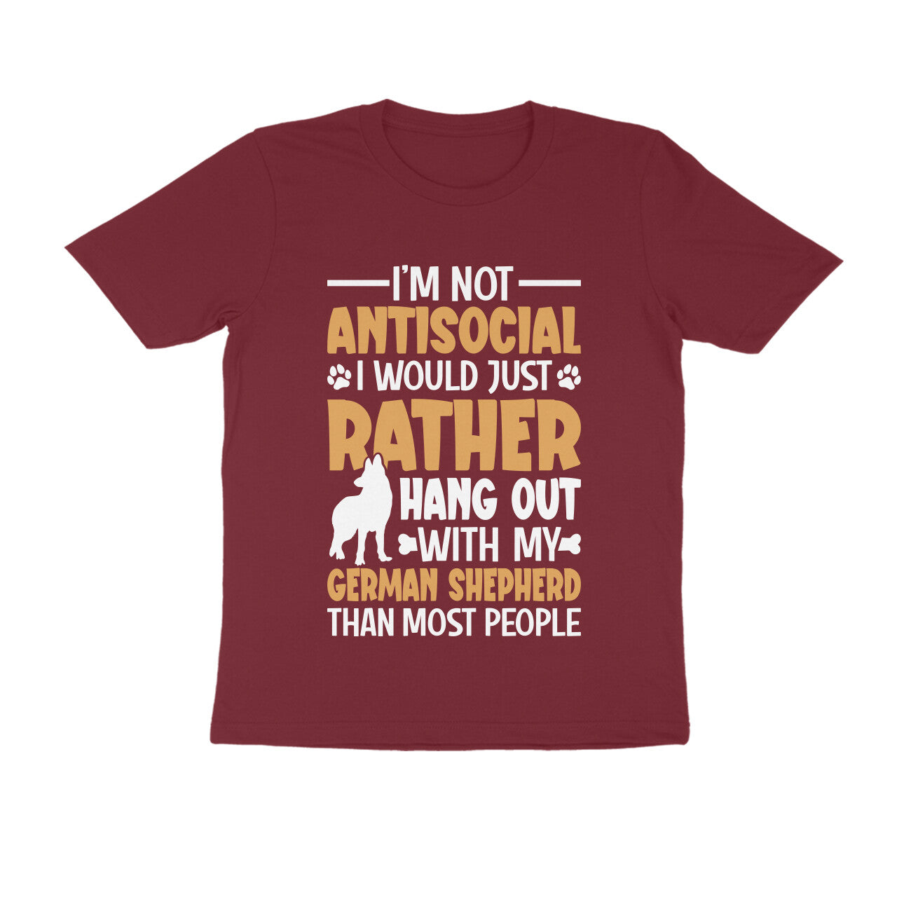 Hang Out with German Shepherd T-shirt for Men