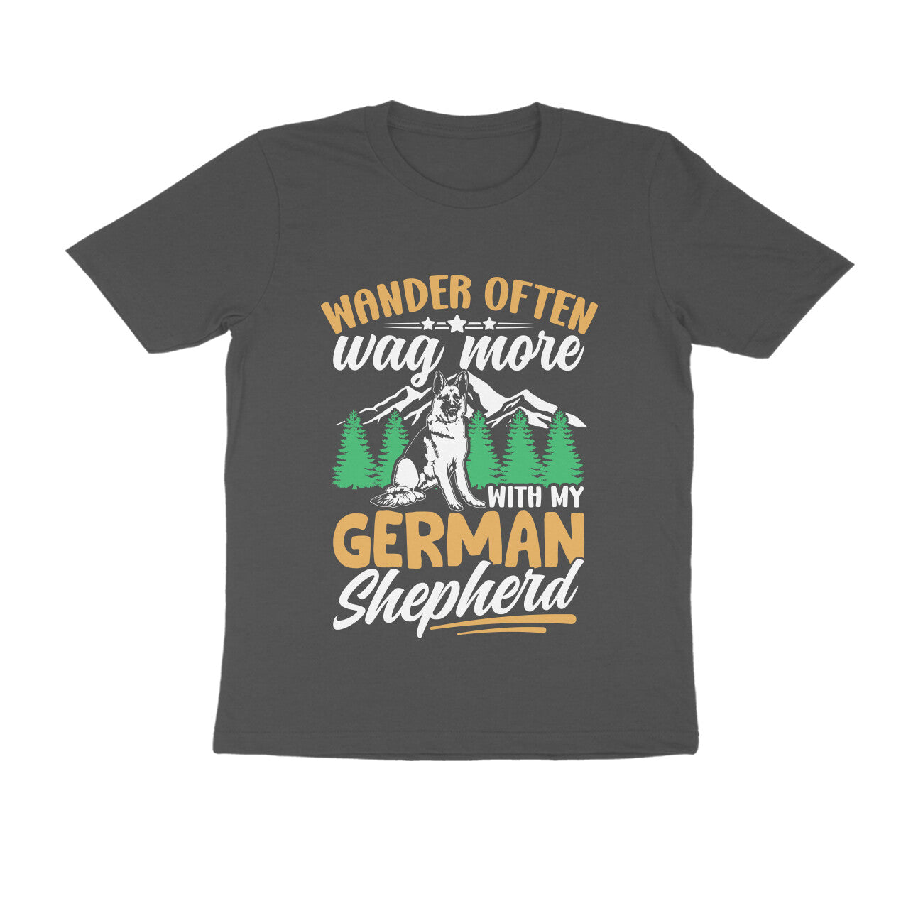 German Shepherd Wanderer T-Shirt for Men