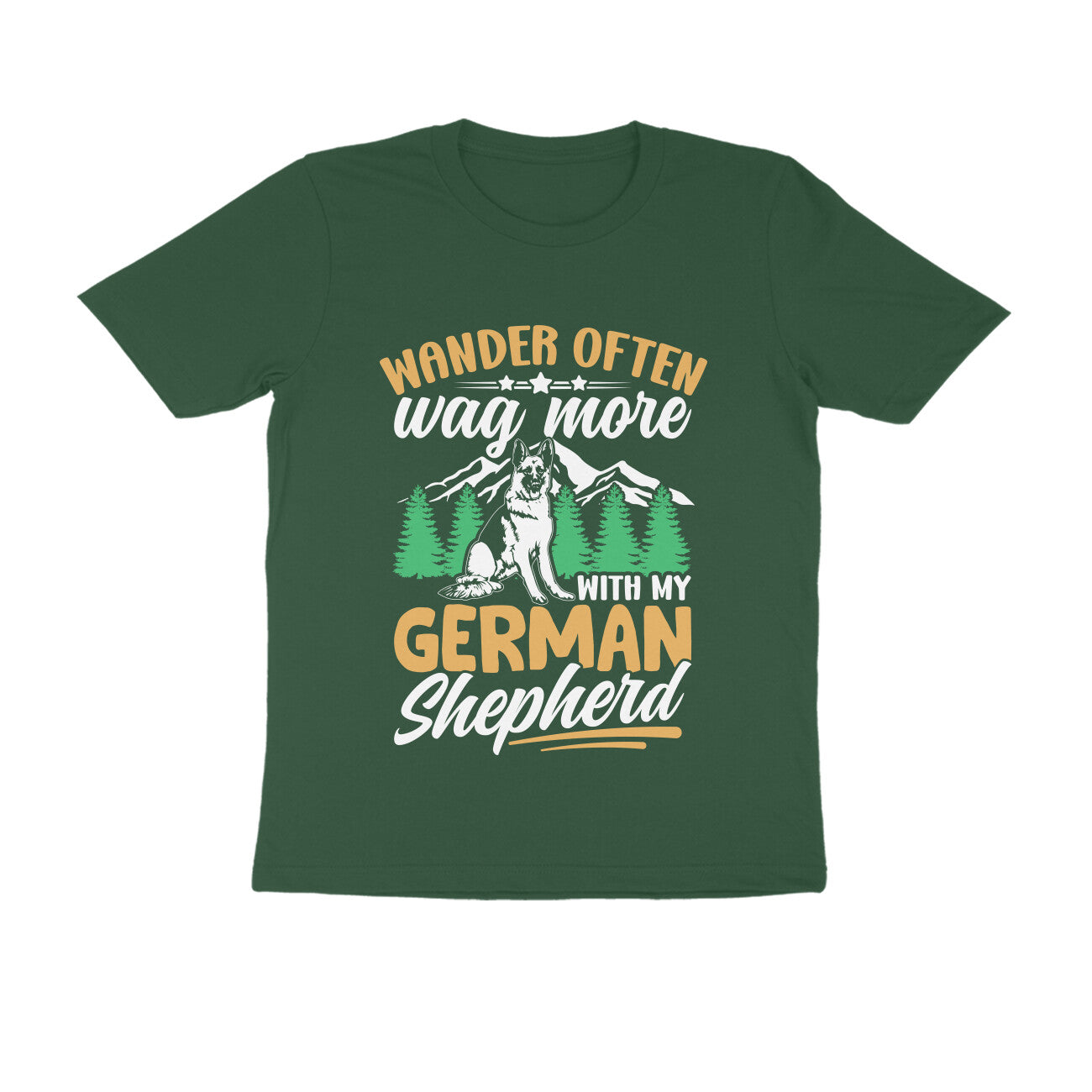 German Shepherd Wanderer T-Shirt for Men