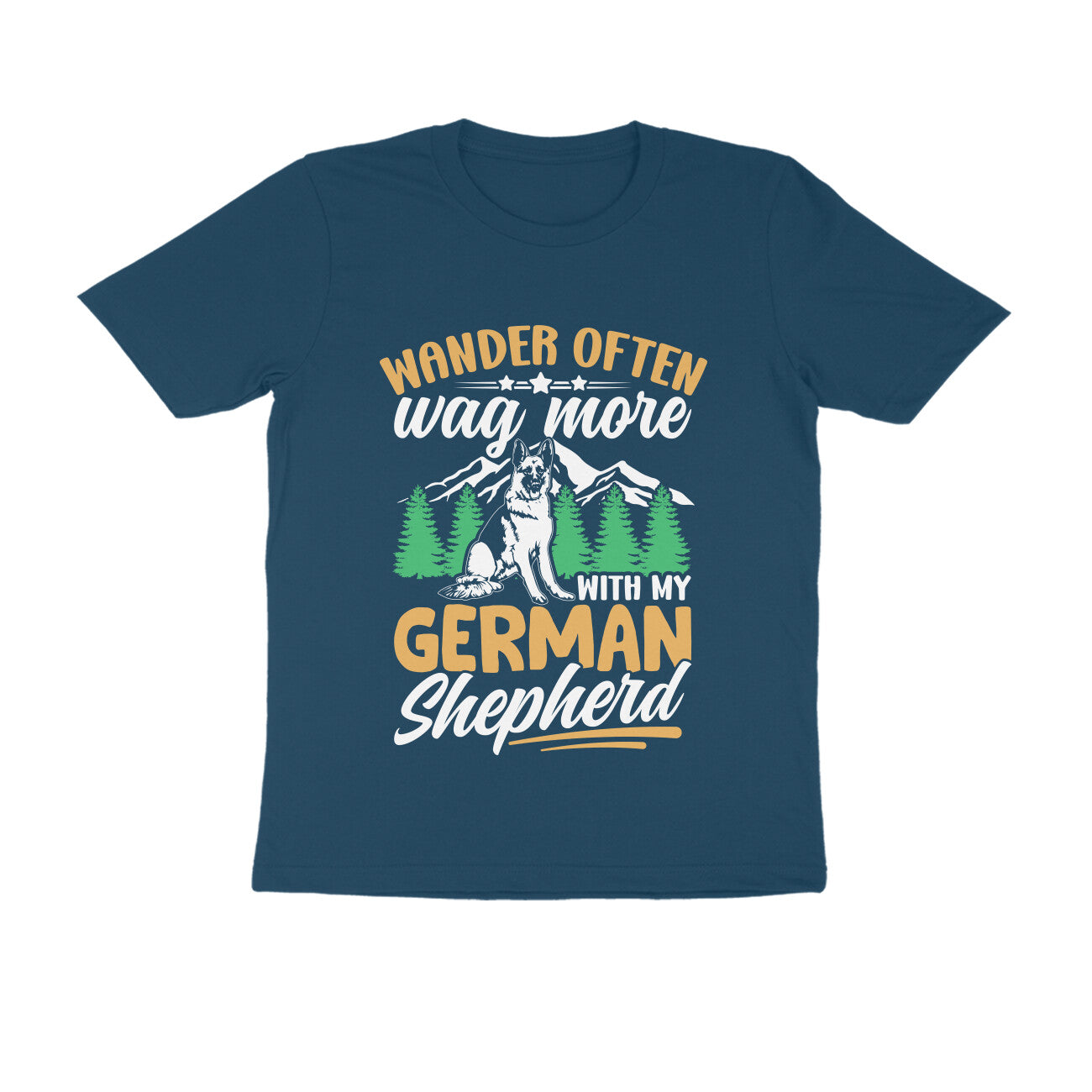German Shepherd Wanderer T-Shirt for Men