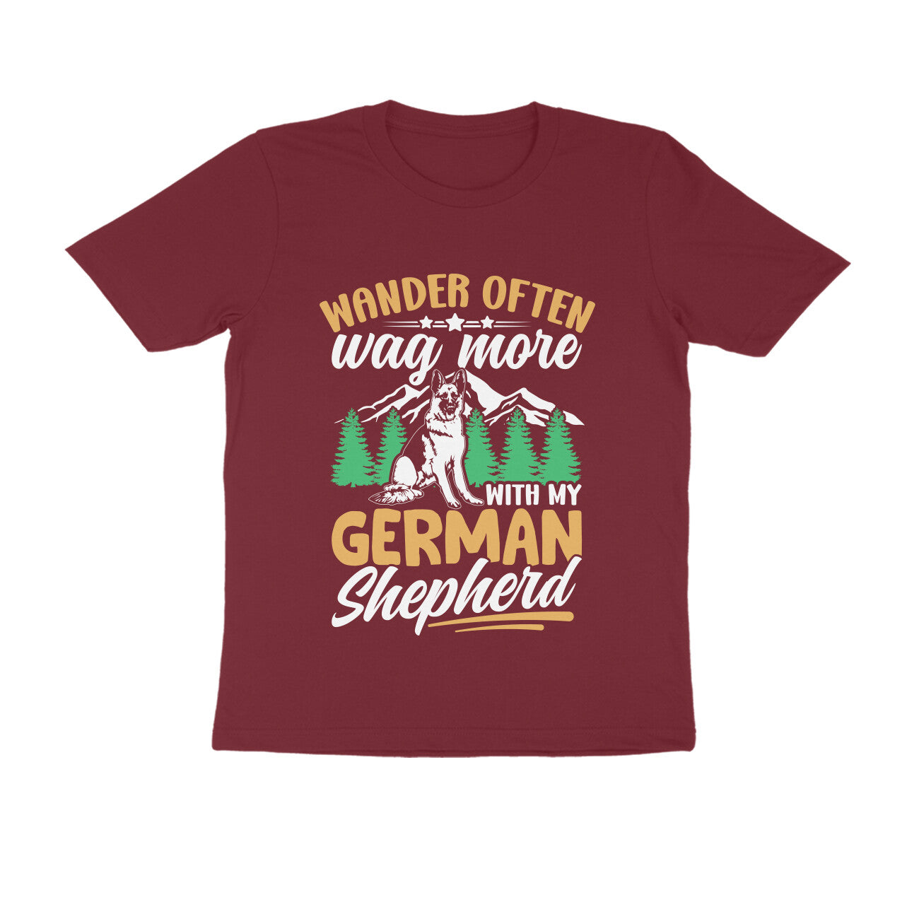 German Shepherd Wanderer T-Shirt for Men