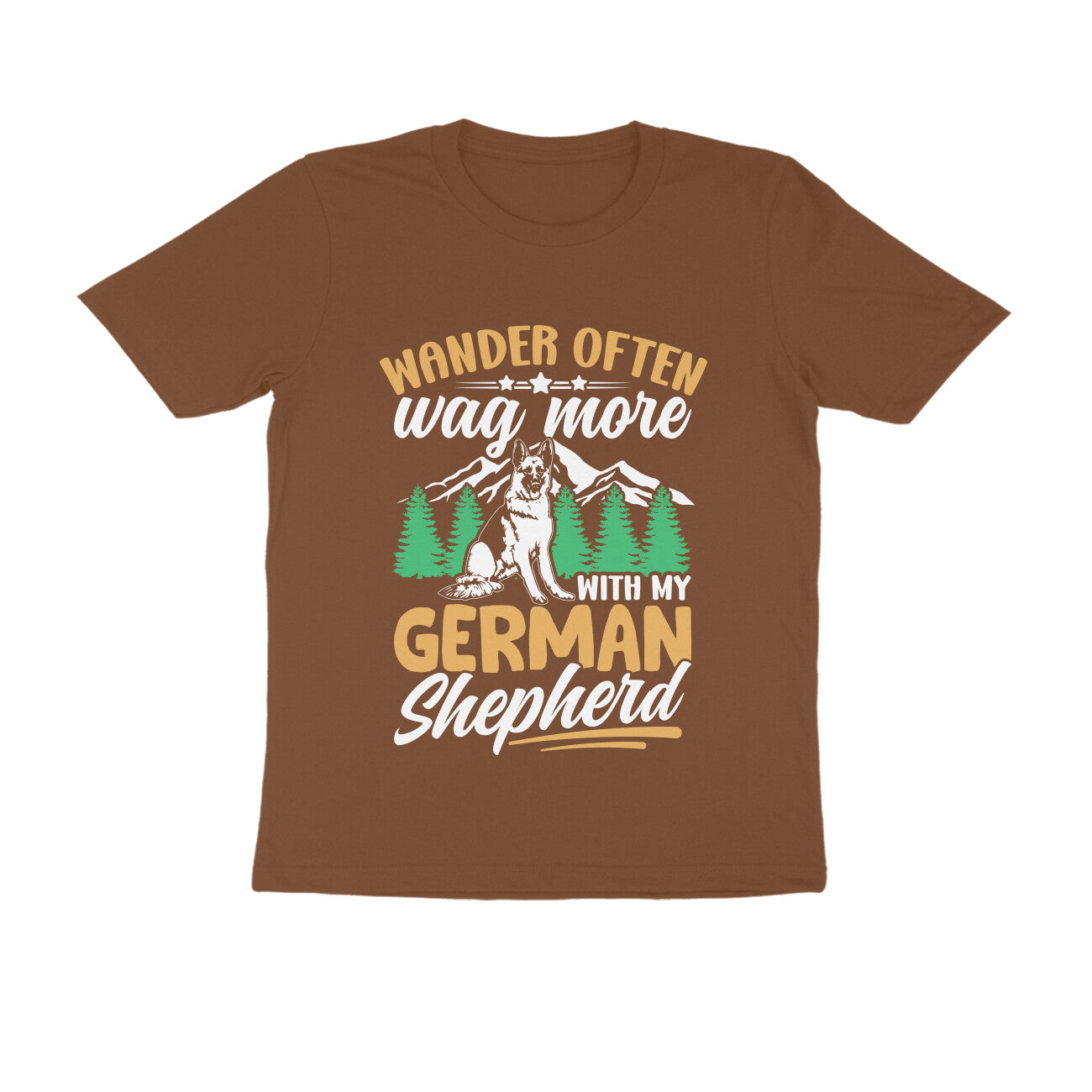 German Shepherd Wanderer T-Shirt for Men