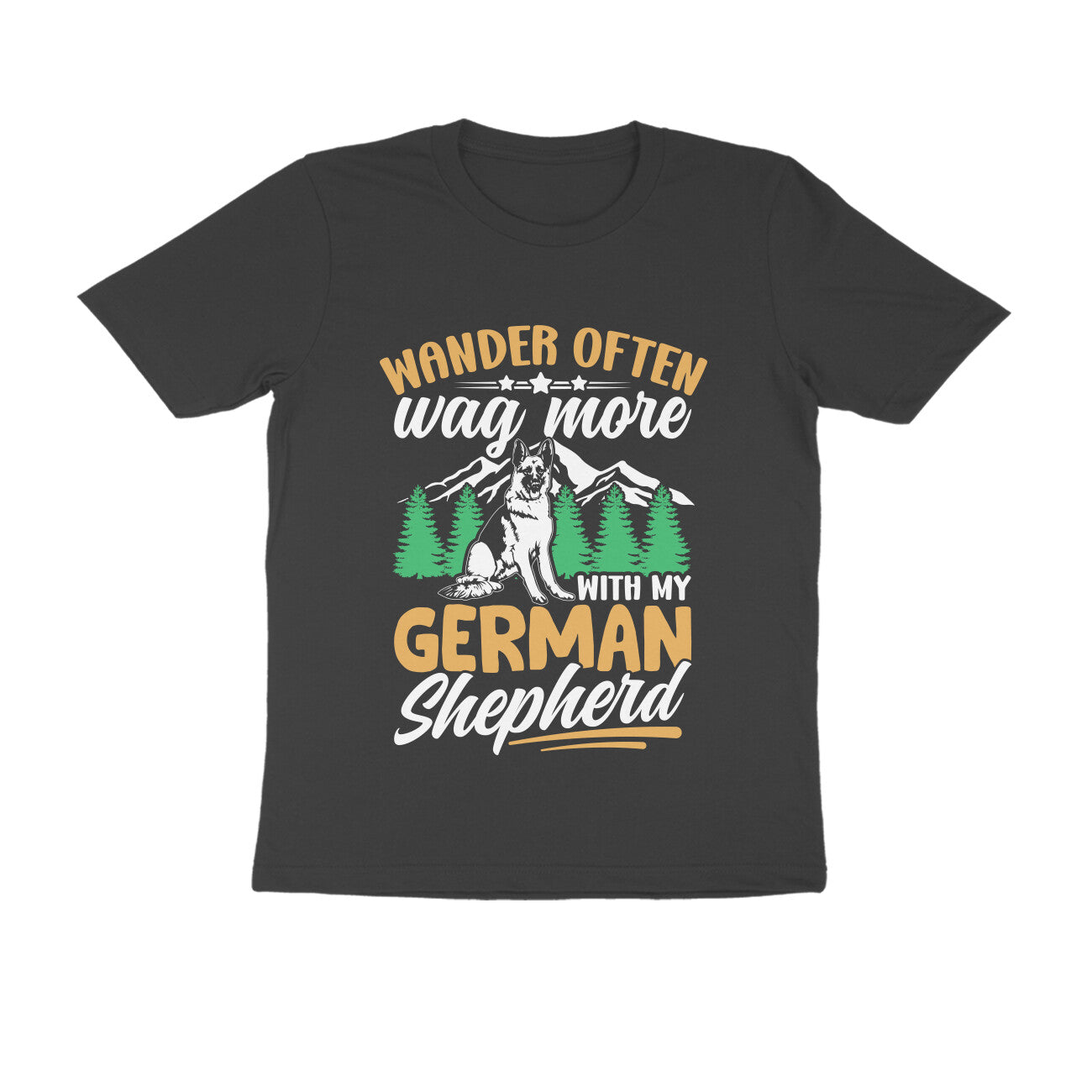 German Shepherd Wanderer T-Shirt for Men