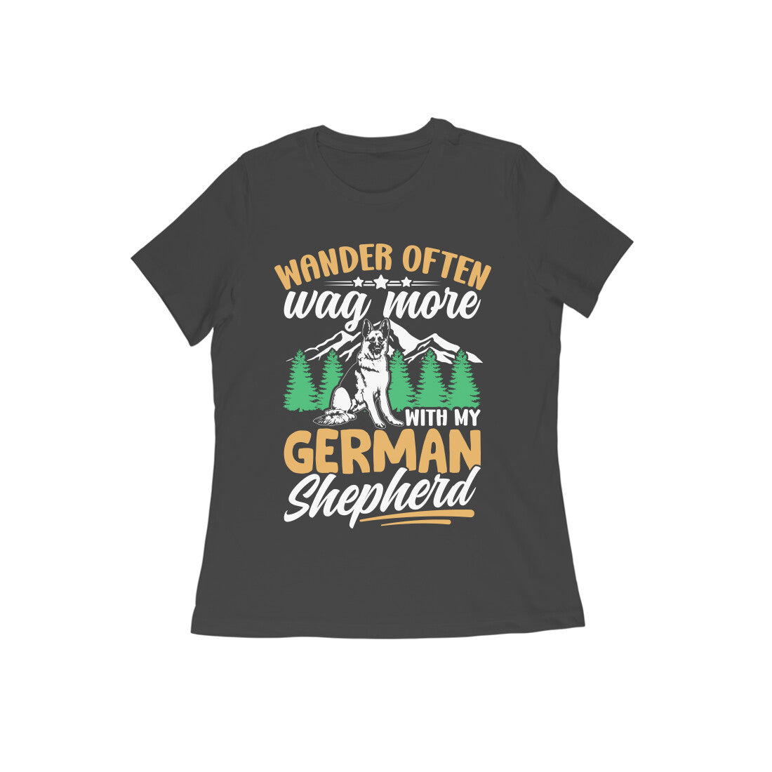 German Shepherd Wanderer T-Shirt for Women