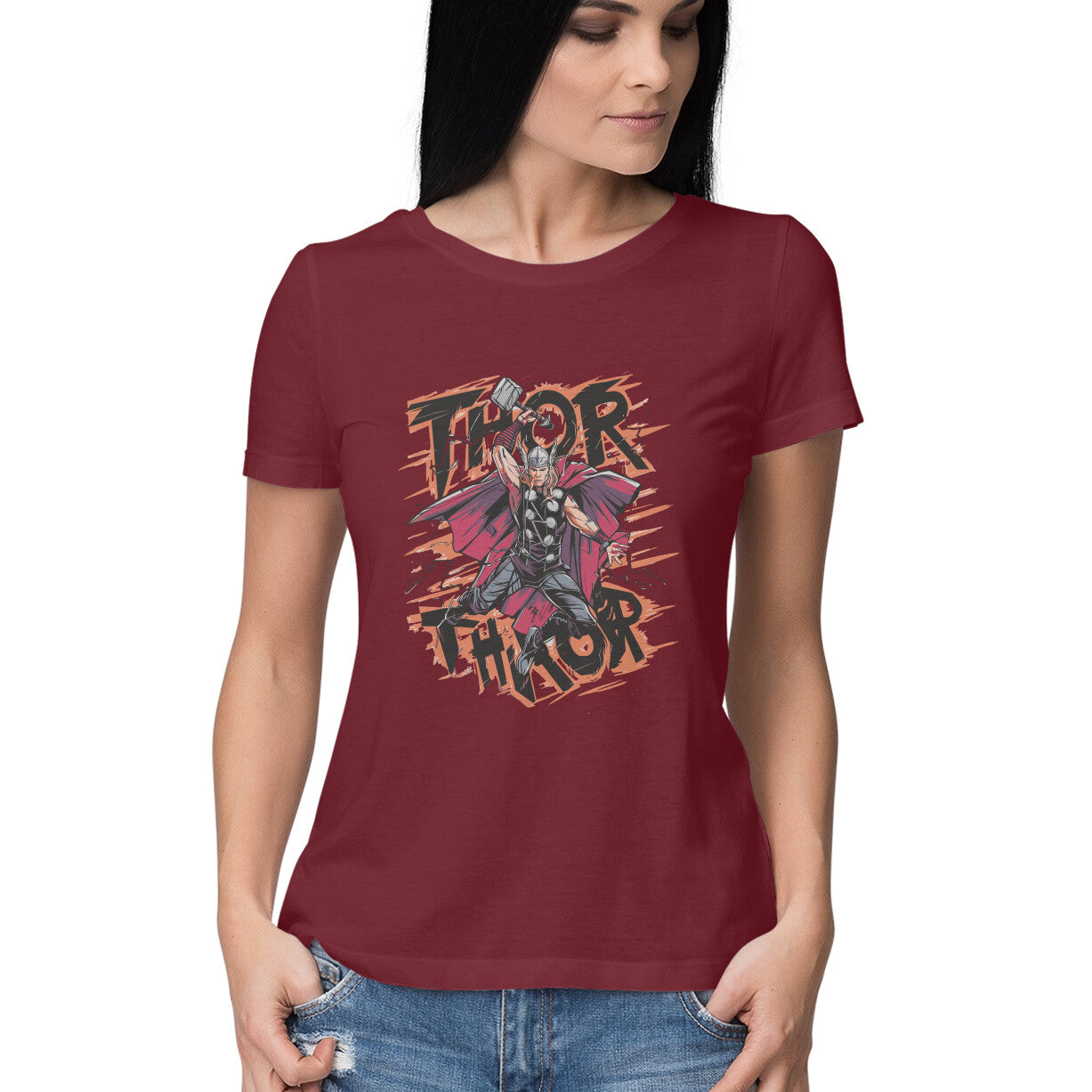 Thor Half Sleeve T-Shirt for Women