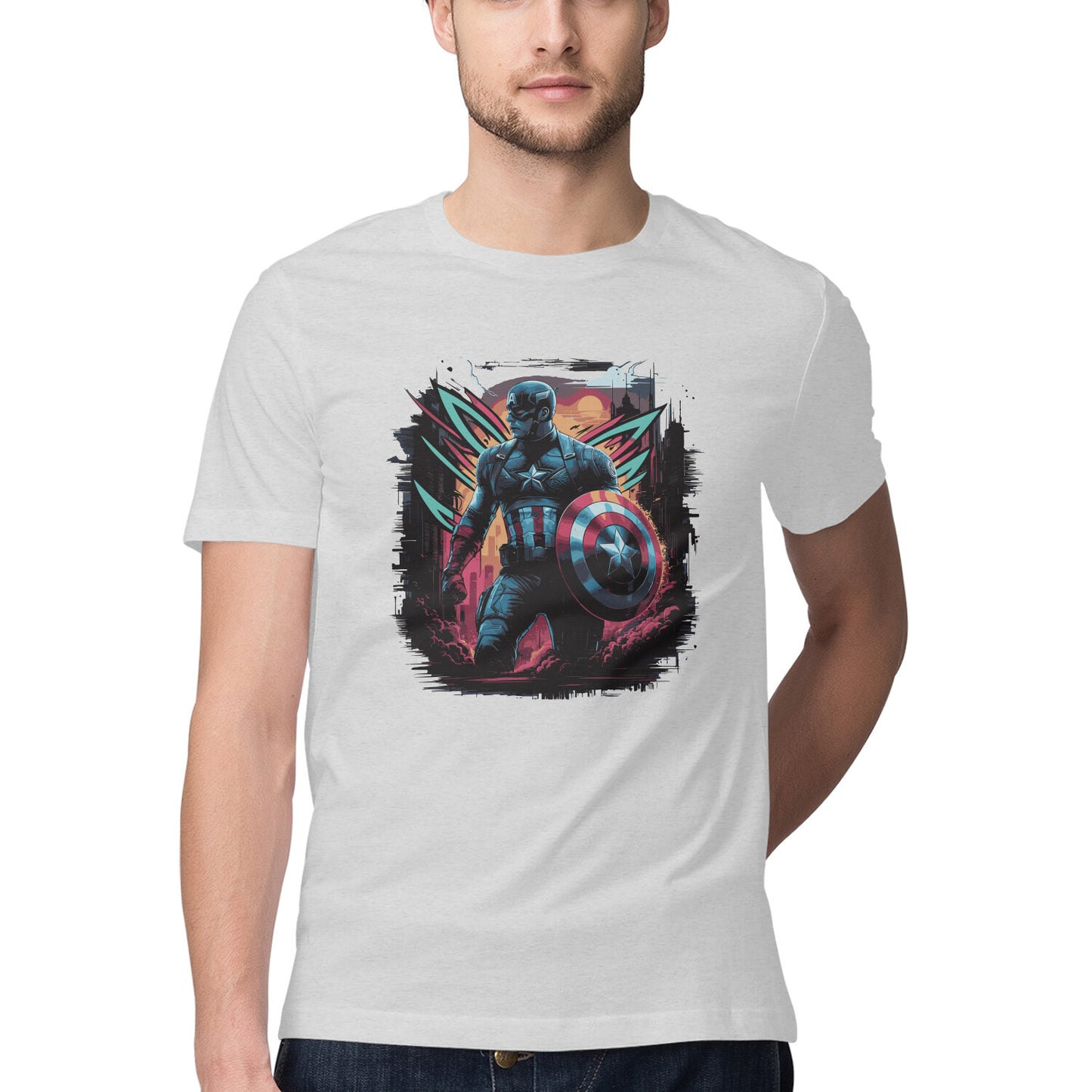 Captain America Superhero T-shirt for Men